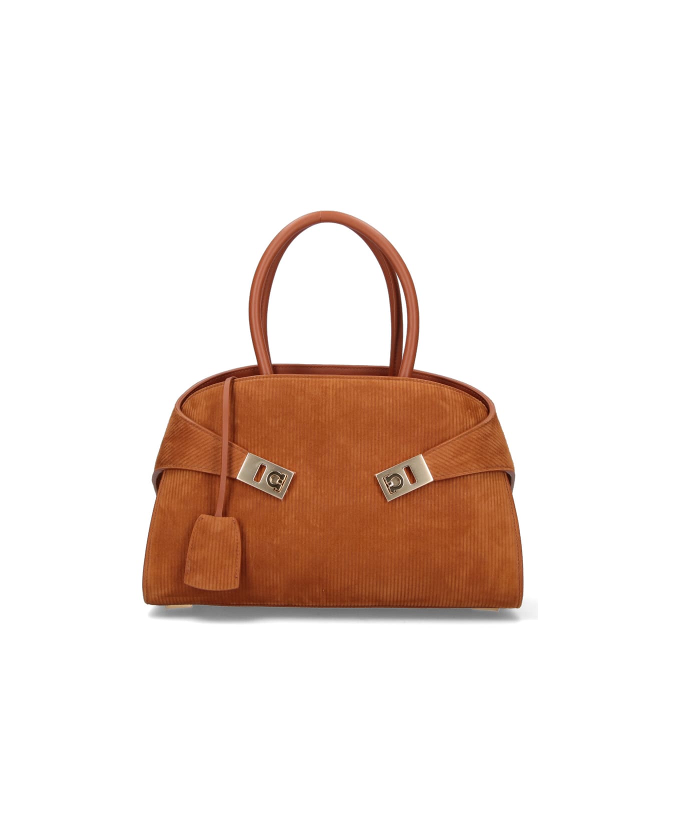 Ferragamo Medium Handbag "hug" - Brown