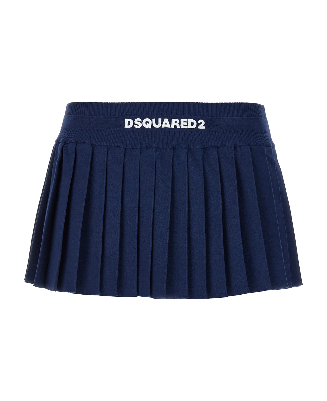 Dsquared2 Pleated Mini Skirt - Blue