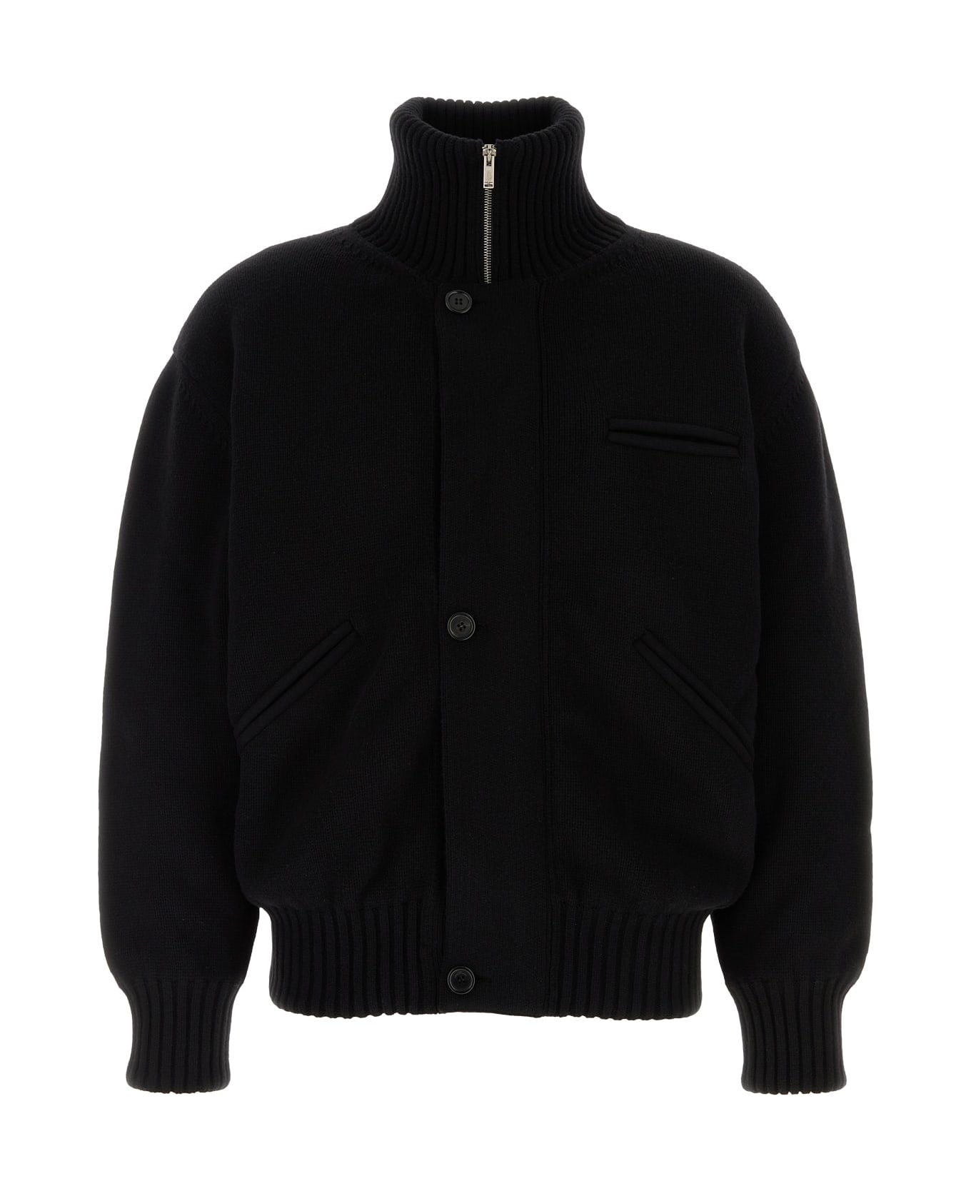 Saint Laurent Blouson Cardigan Poc - NOIR