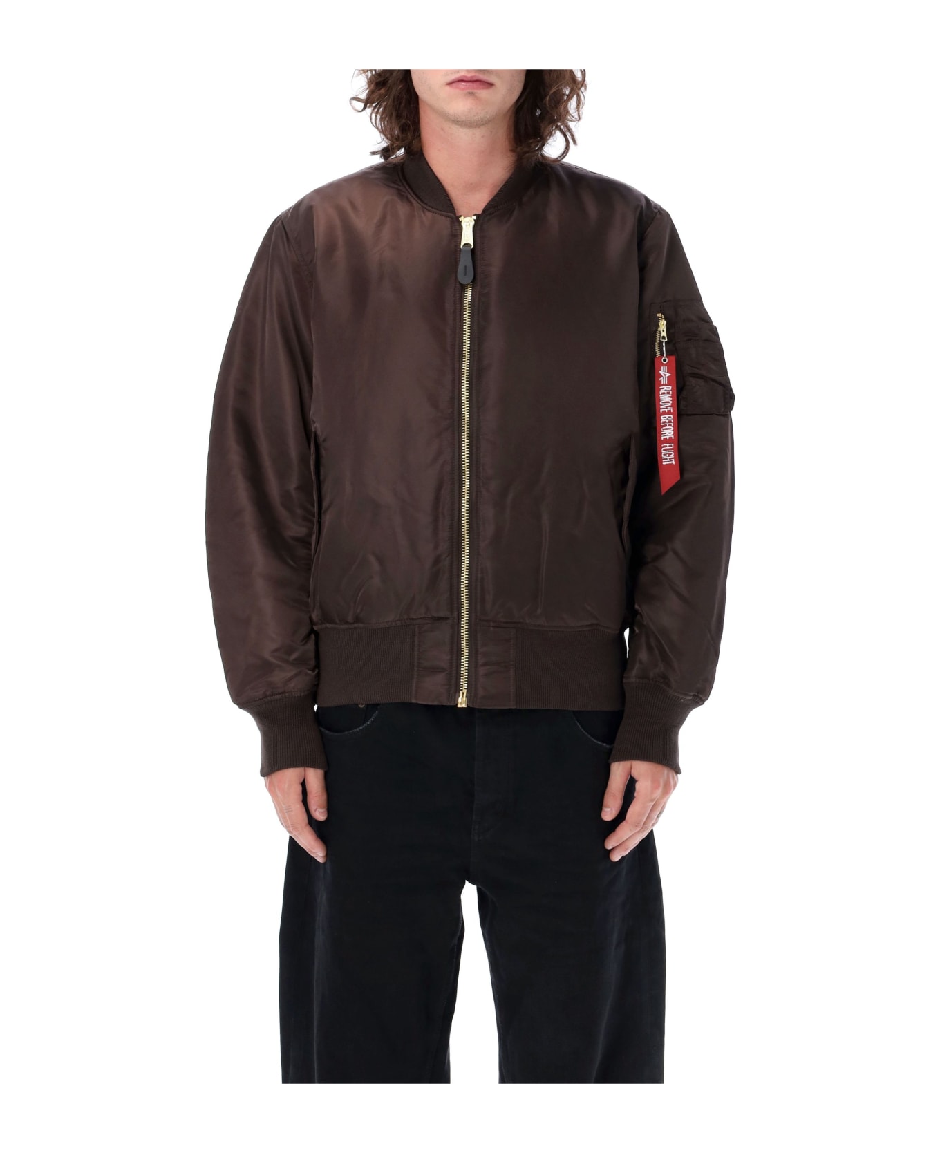 Alpha Industries Ma-1 Reversible Bomber - HUNTER BROWN