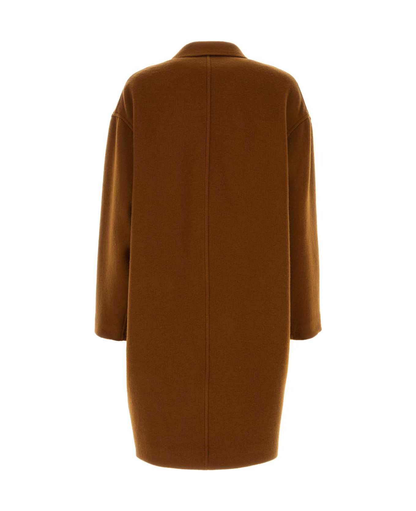 Isabel Marant Brown Wool Blend Efegozi Coat - BROWN