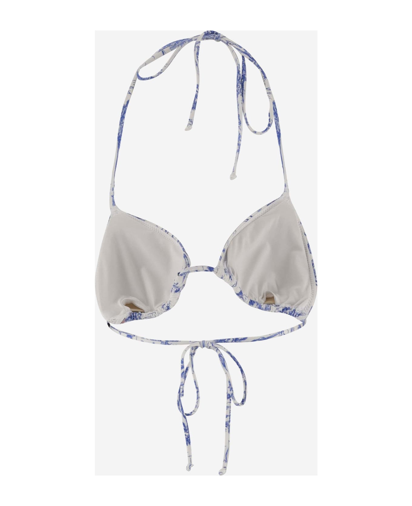 MC2 Saint Barth Bikini Top With Graphic Print Pattern - Red 水着