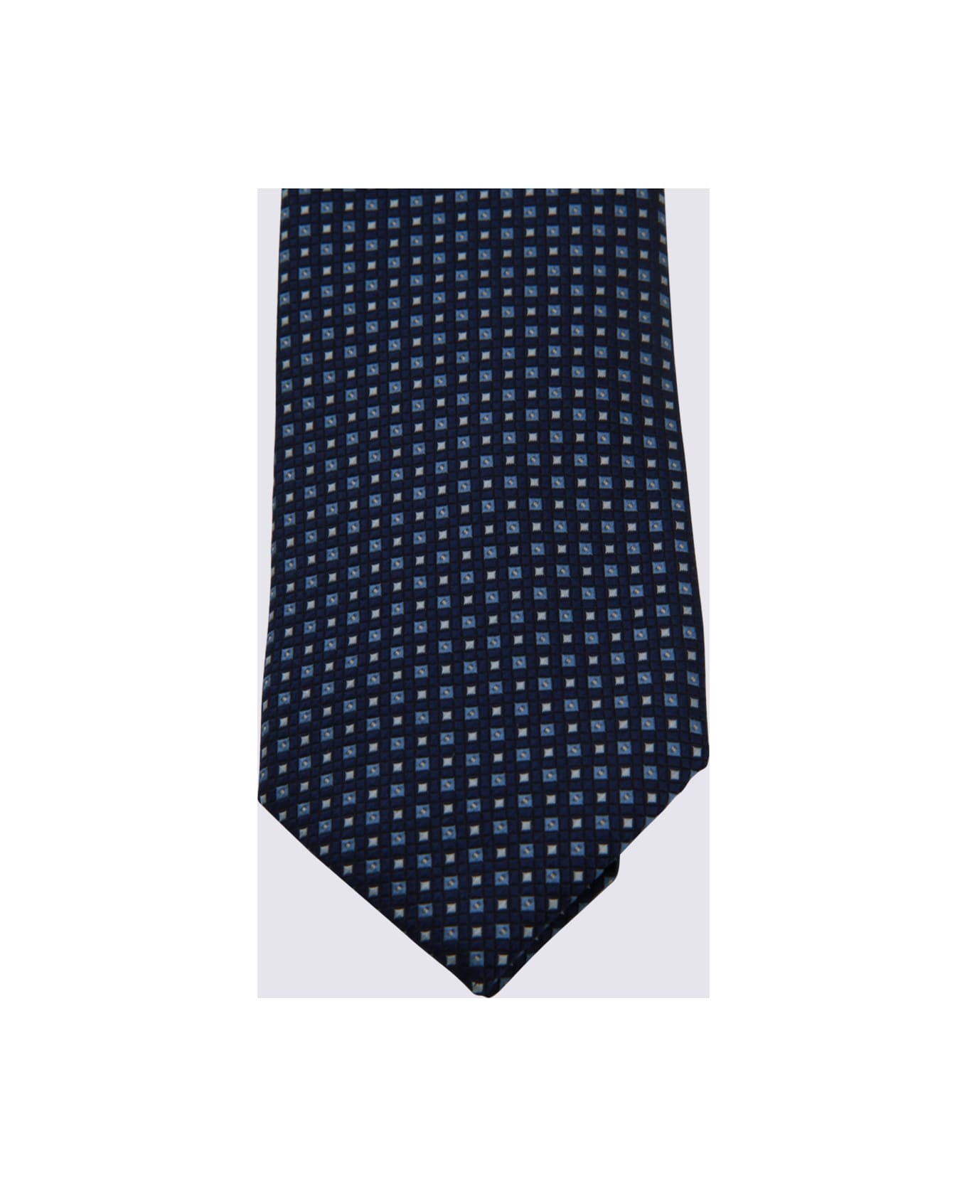 Zegna Navy Silk Tie - Blue