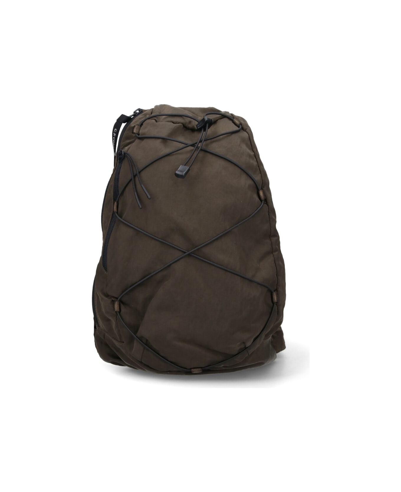 C.P. Company One-shoulder Logo Backpack - Green