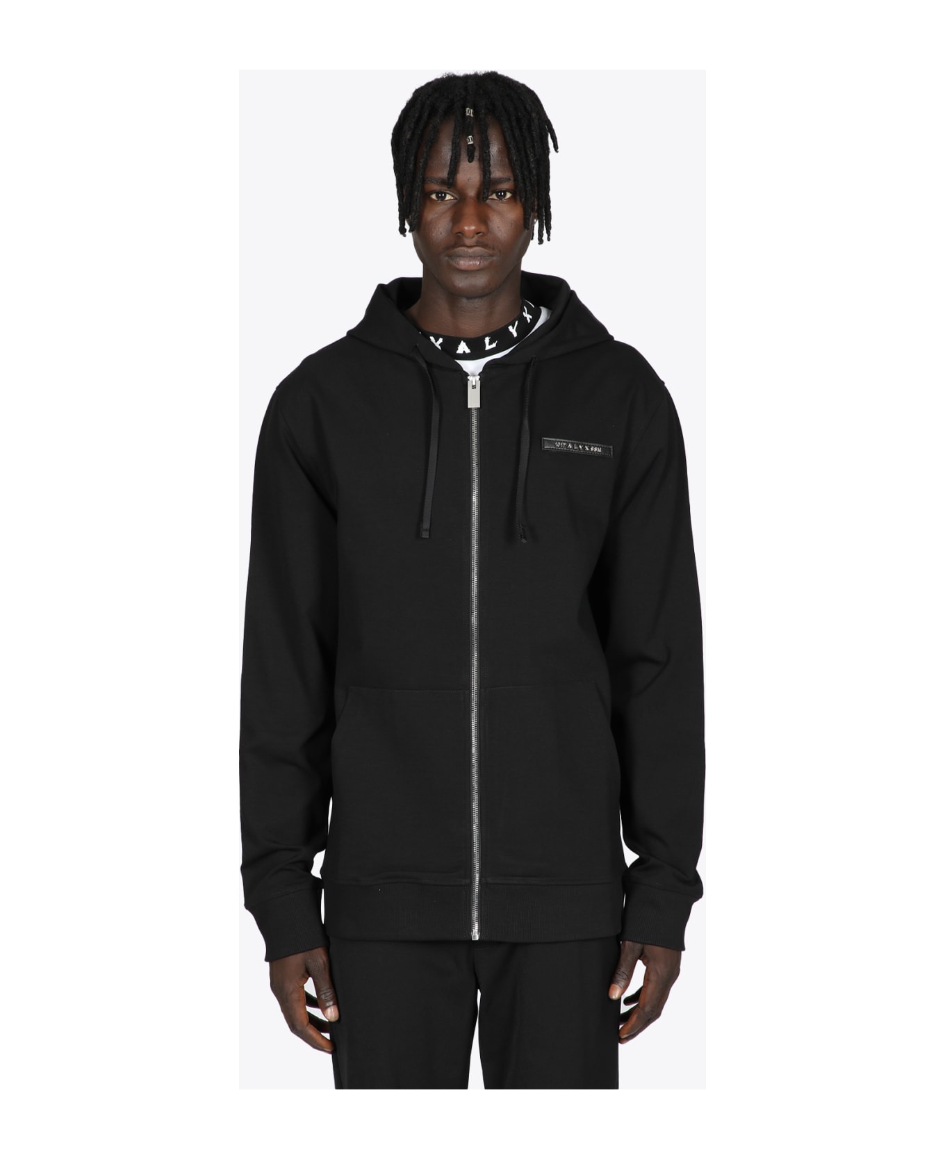 1017 ALYX 9SM Zip Hoodie - 1 Black hoodie with zip closure - Zip