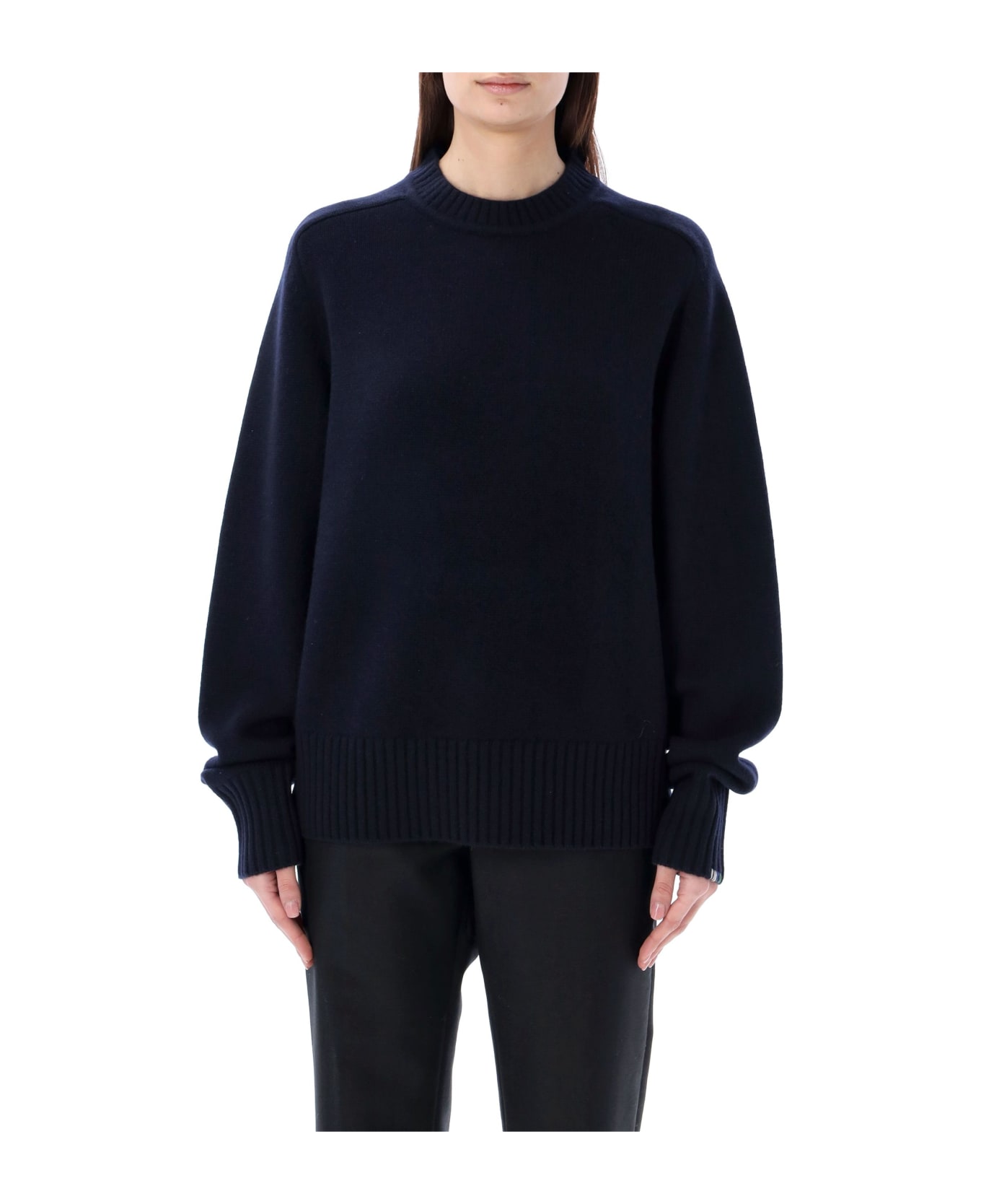 Extreme Cashmere Bourgeois Sweater - NAVY トップス