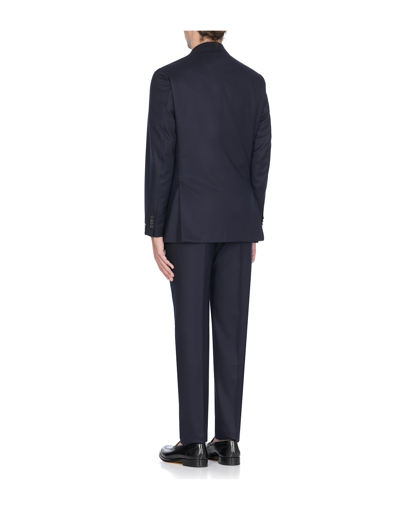 Caruso Wool Suit - Blue