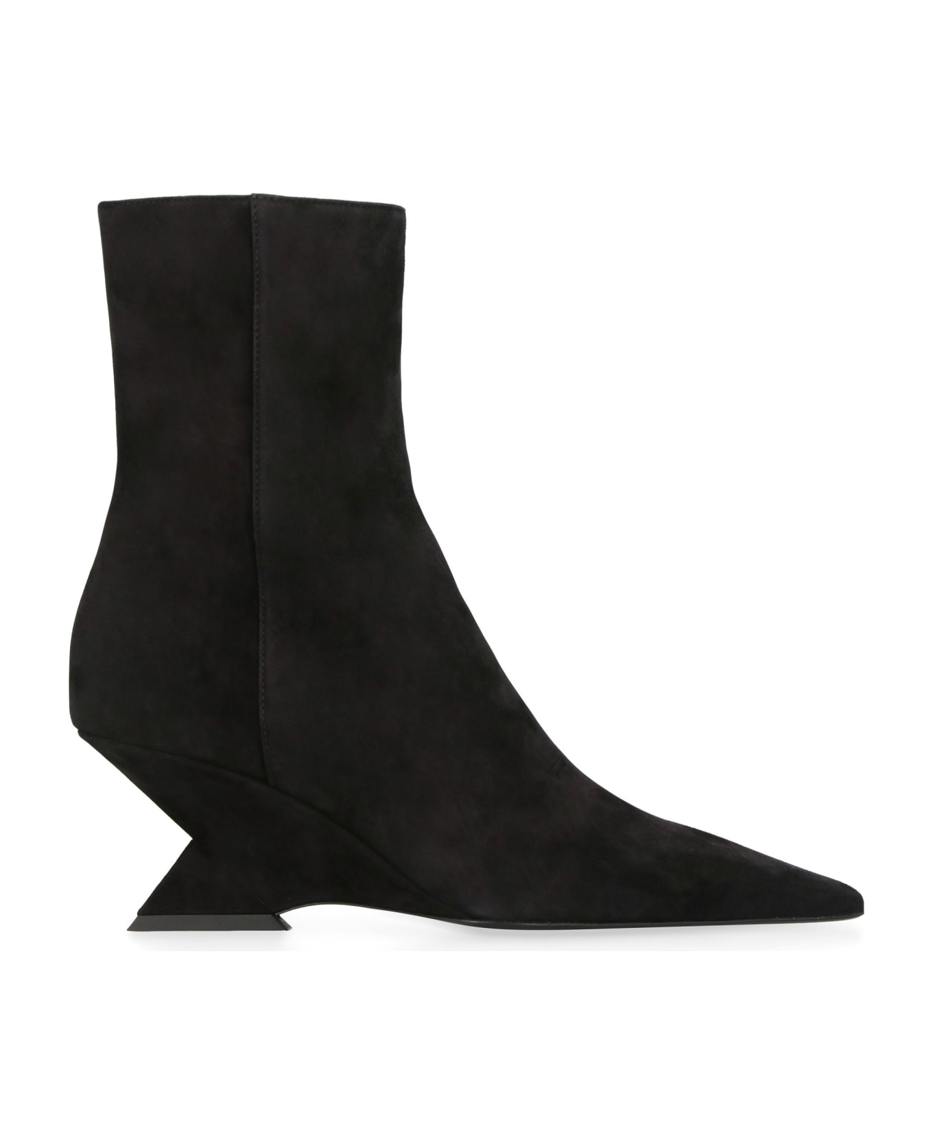 The Attico Cheope Suede Ankle Boots - black ブーツ
