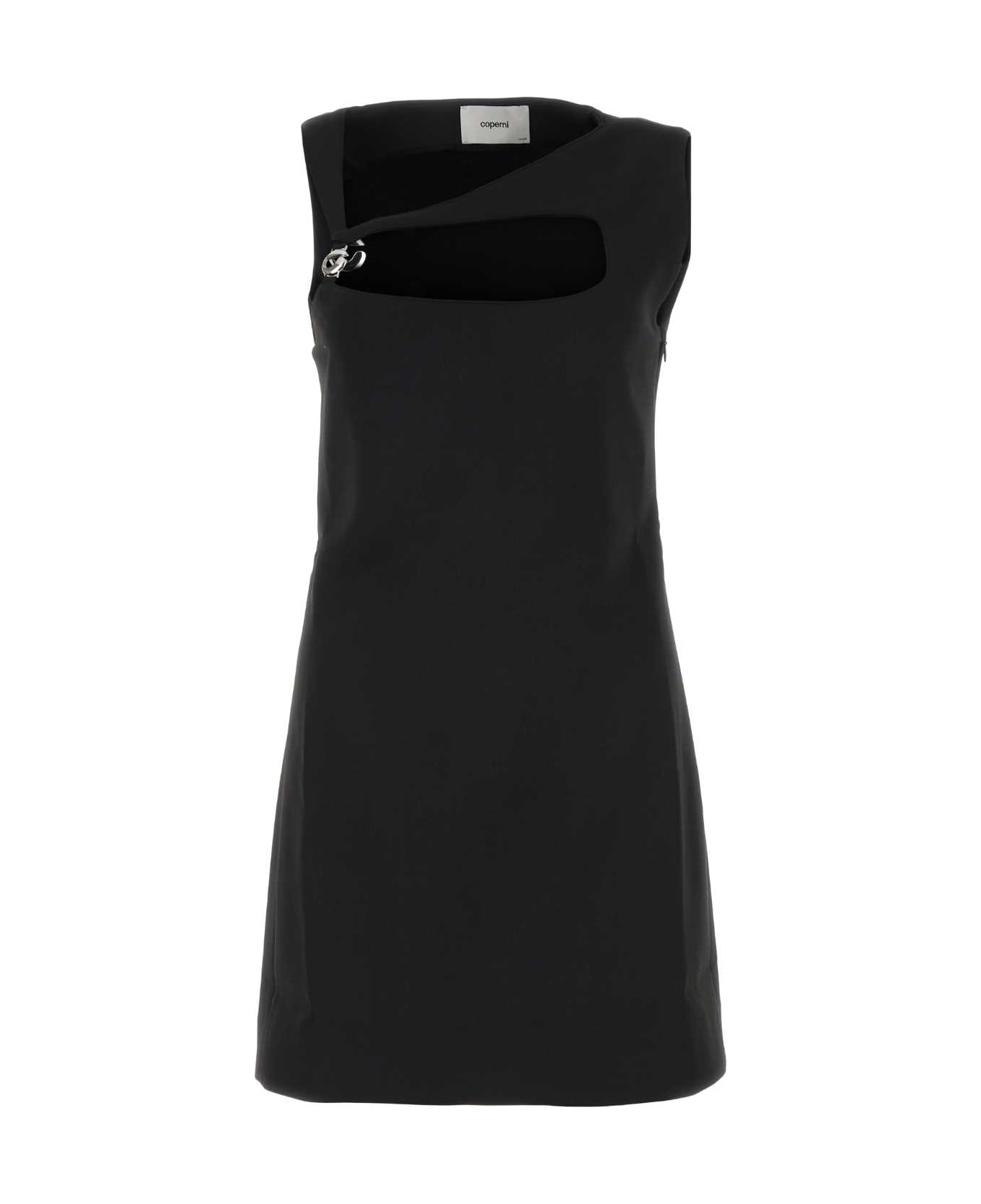 Coperni Black Stretch Jersey Fitted Dress - BLACK