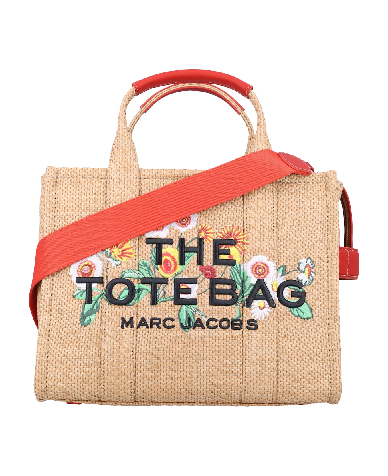 Marc Jacobs The Daisy Woven Medium Tote Bag - NATURAL