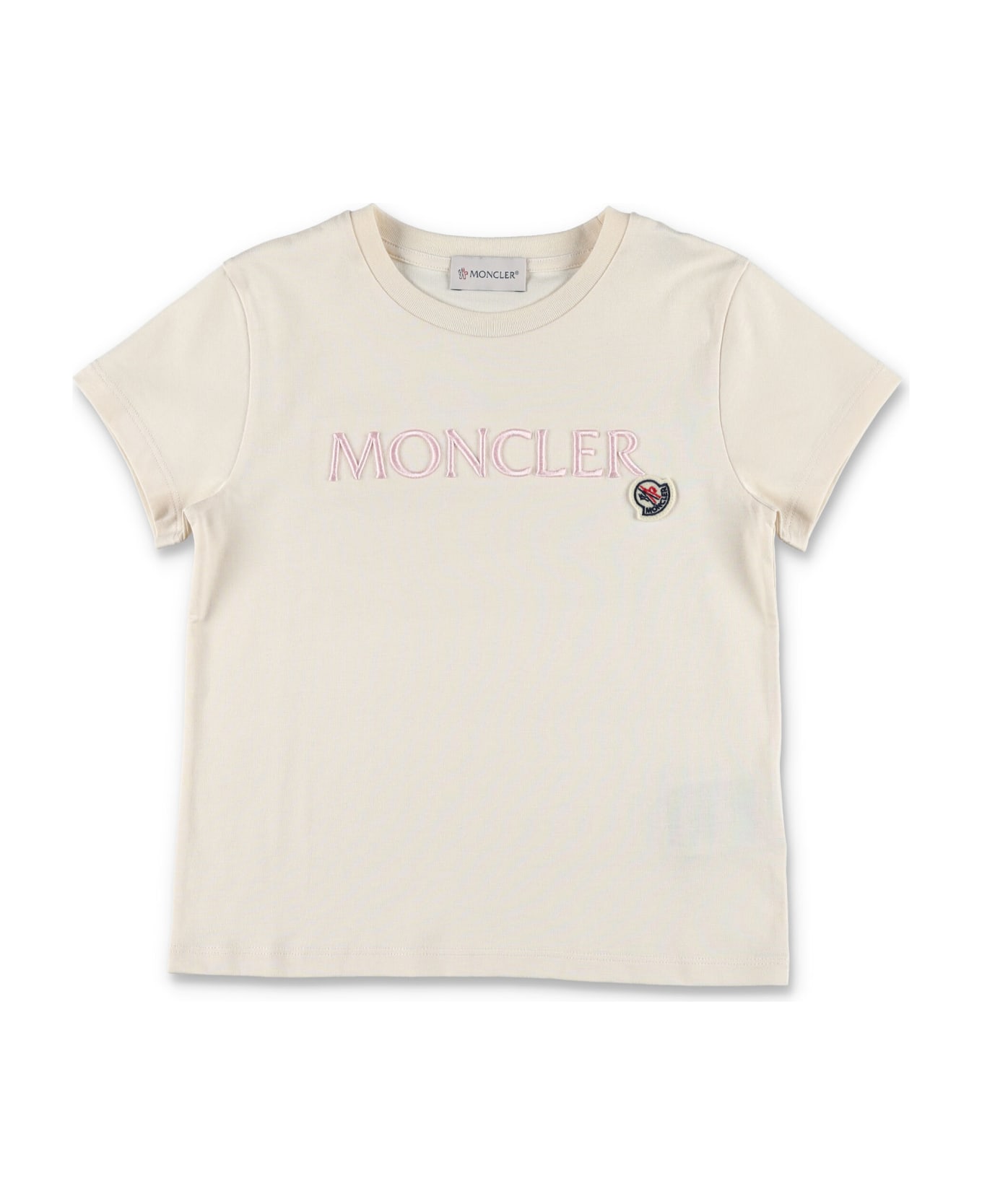 Moncler Short Sleeves T-shirt - Beige