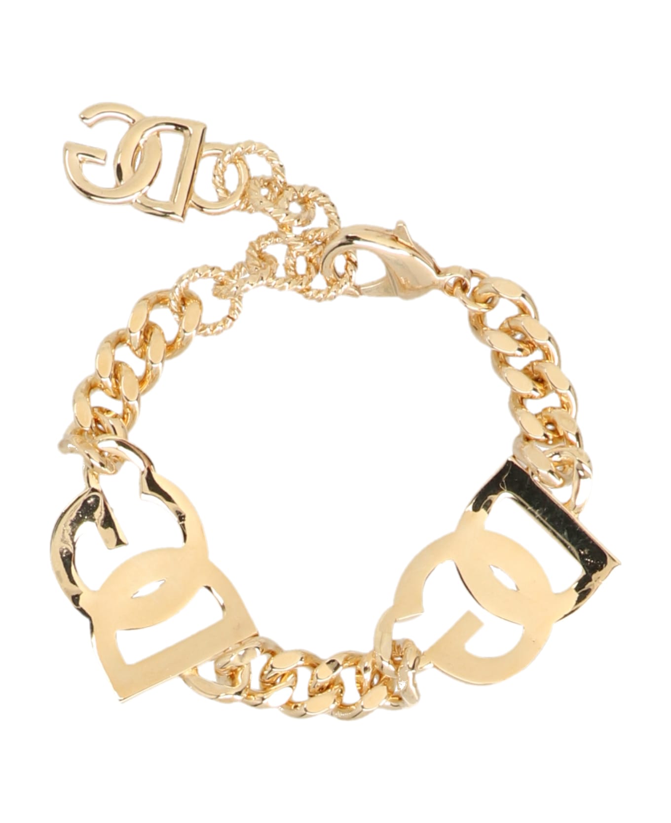 Dolce & Gabbana Crystal Logo Bracelet - Gold