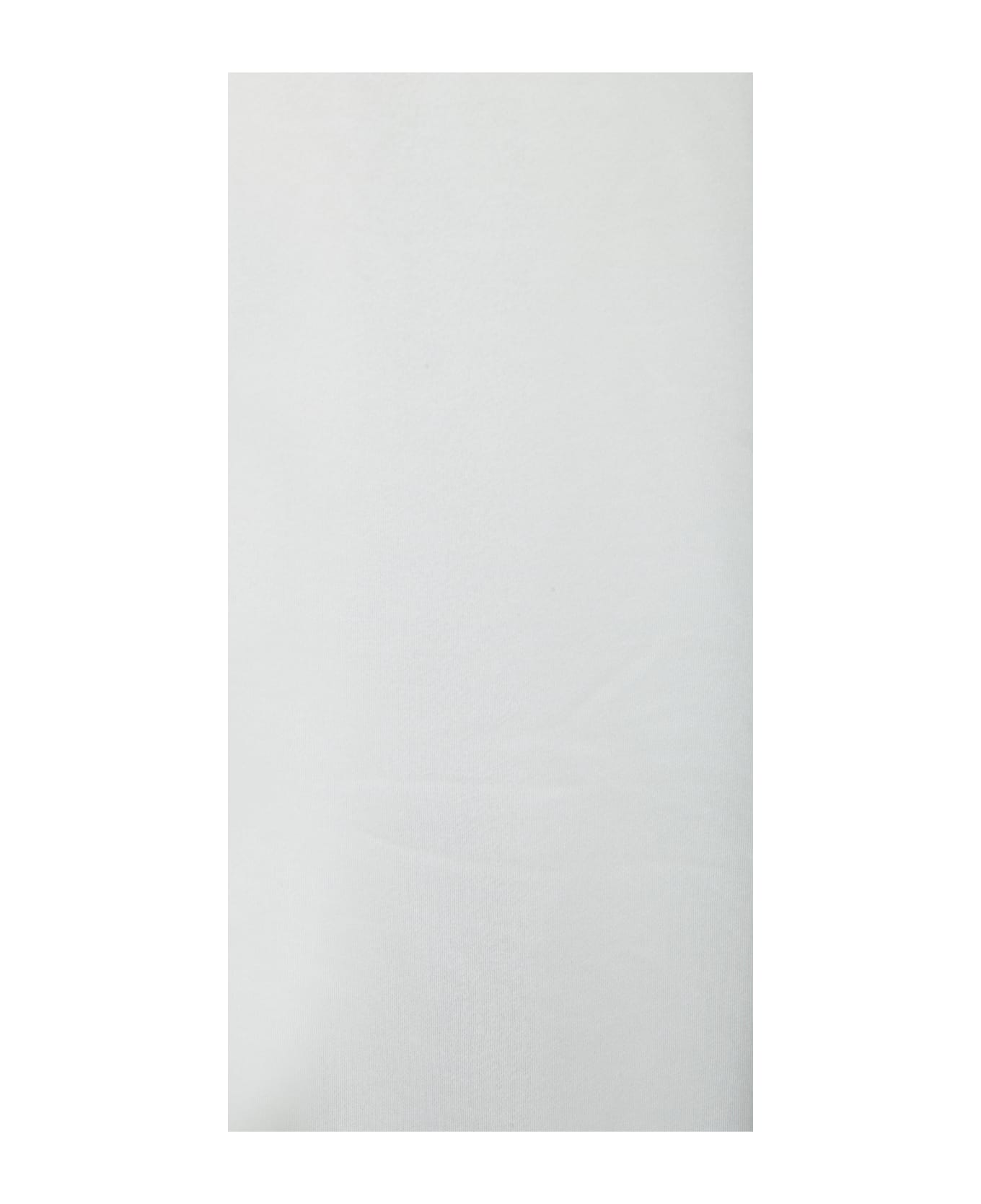Jacquemus White Long Dress With Round Neck And Maxi Cut-out On The Rear In Viscose Blend Woman - White