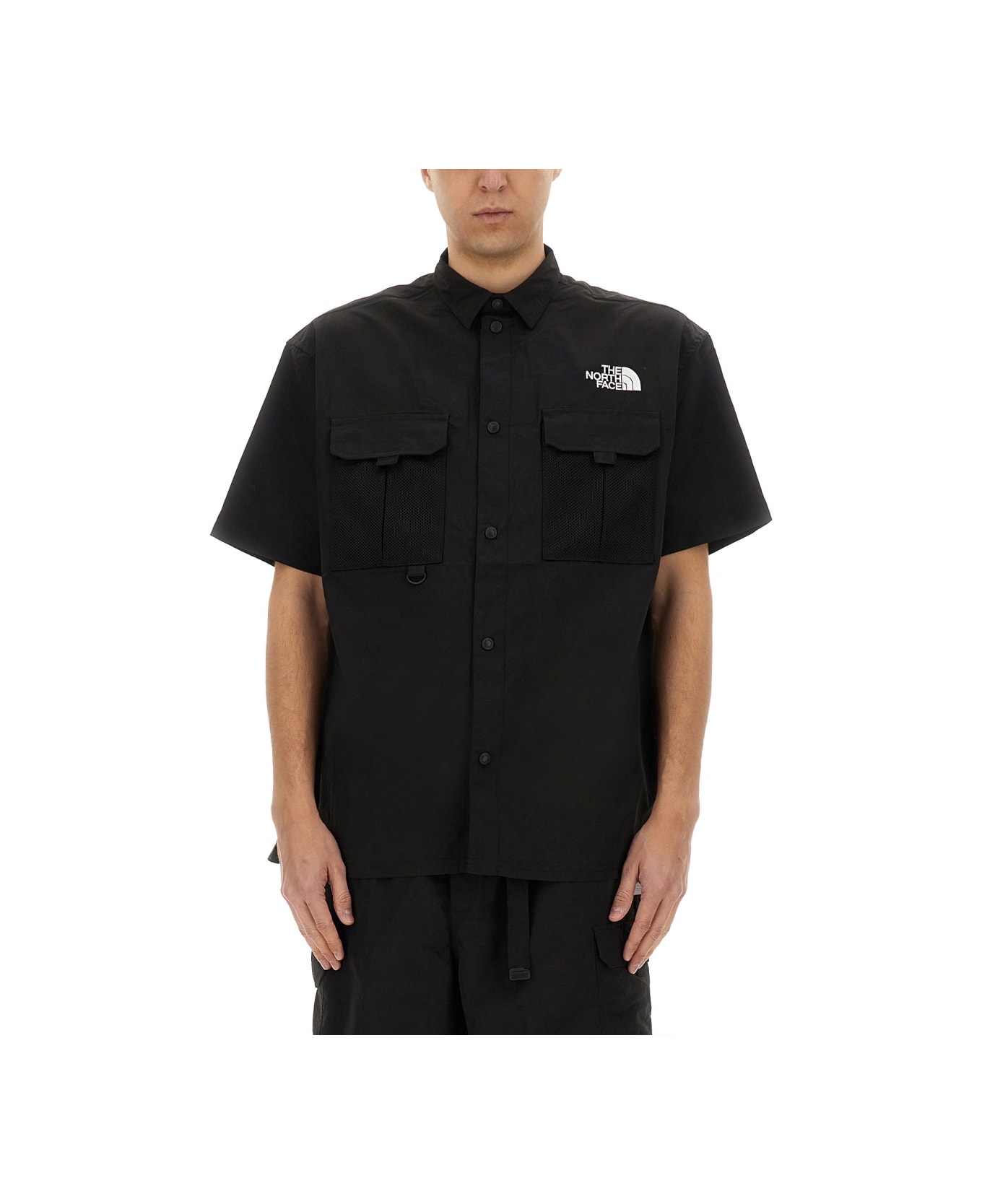 The North Face Logo Print Shirt - BLACK