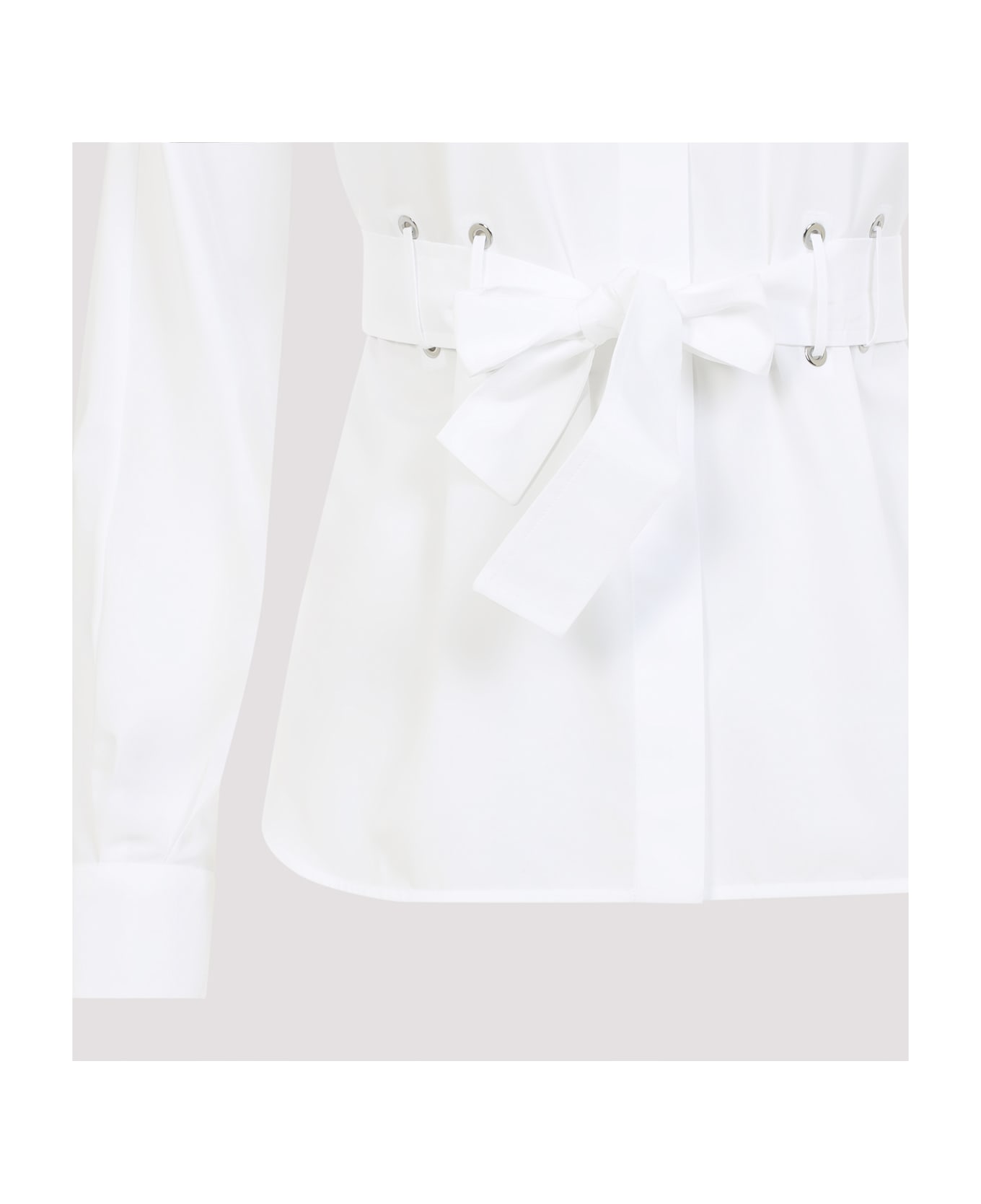 Max Mara Juglas Belted Shirt - Bianco