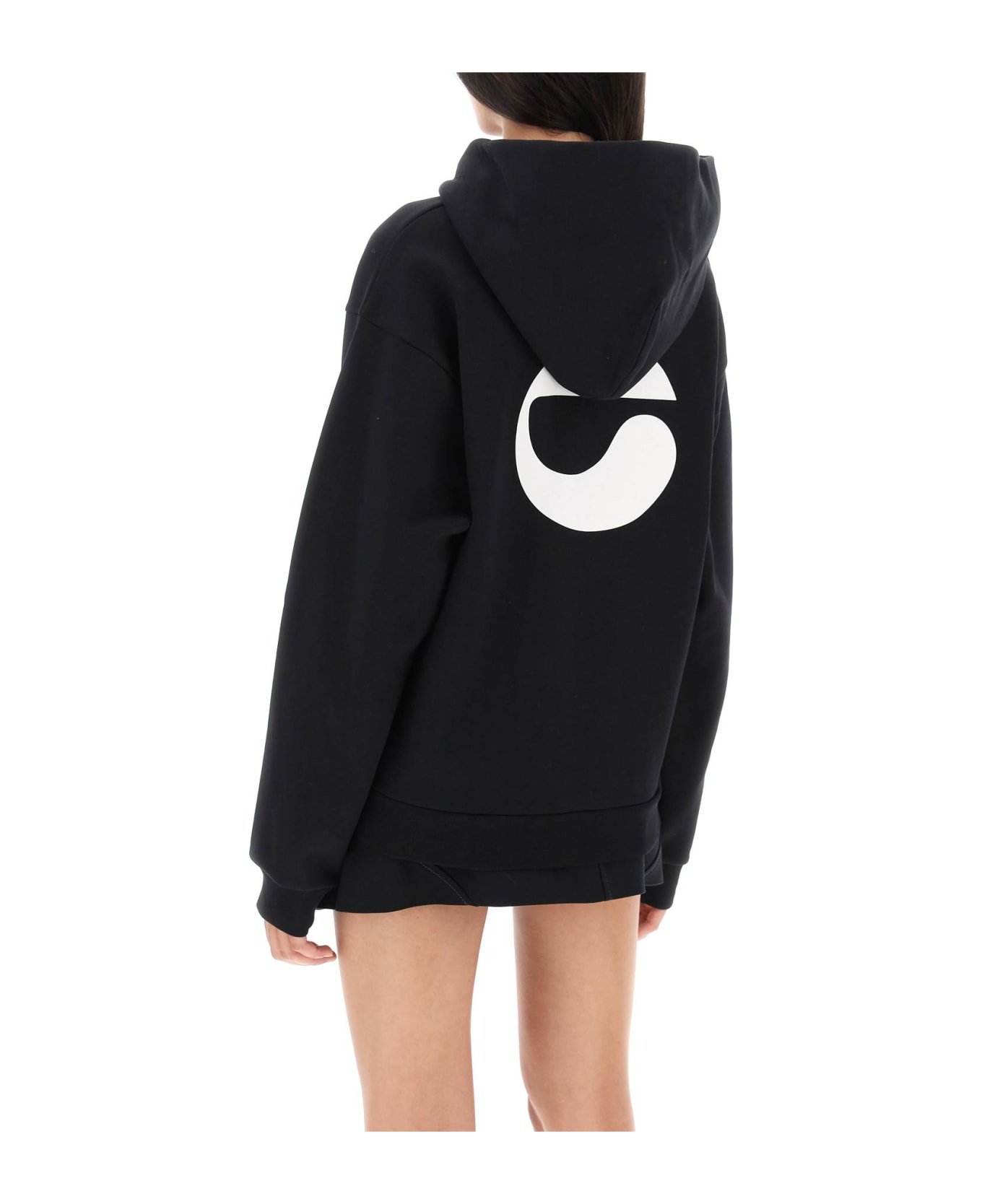 Coperni Logo Print Hoodie Fleece - BLACK フリース