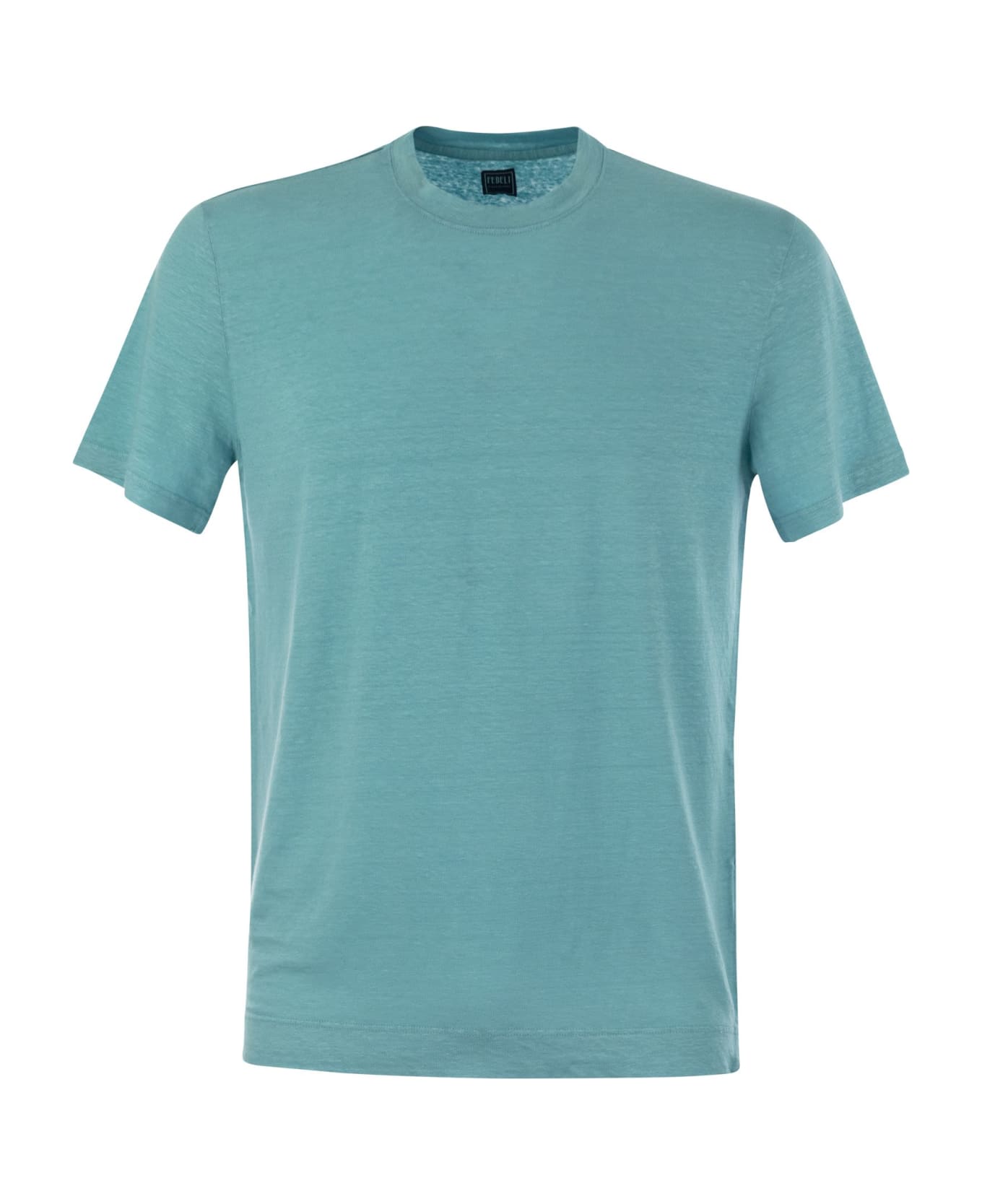 Fedeli Linen Flex T-shirt - Light Blue