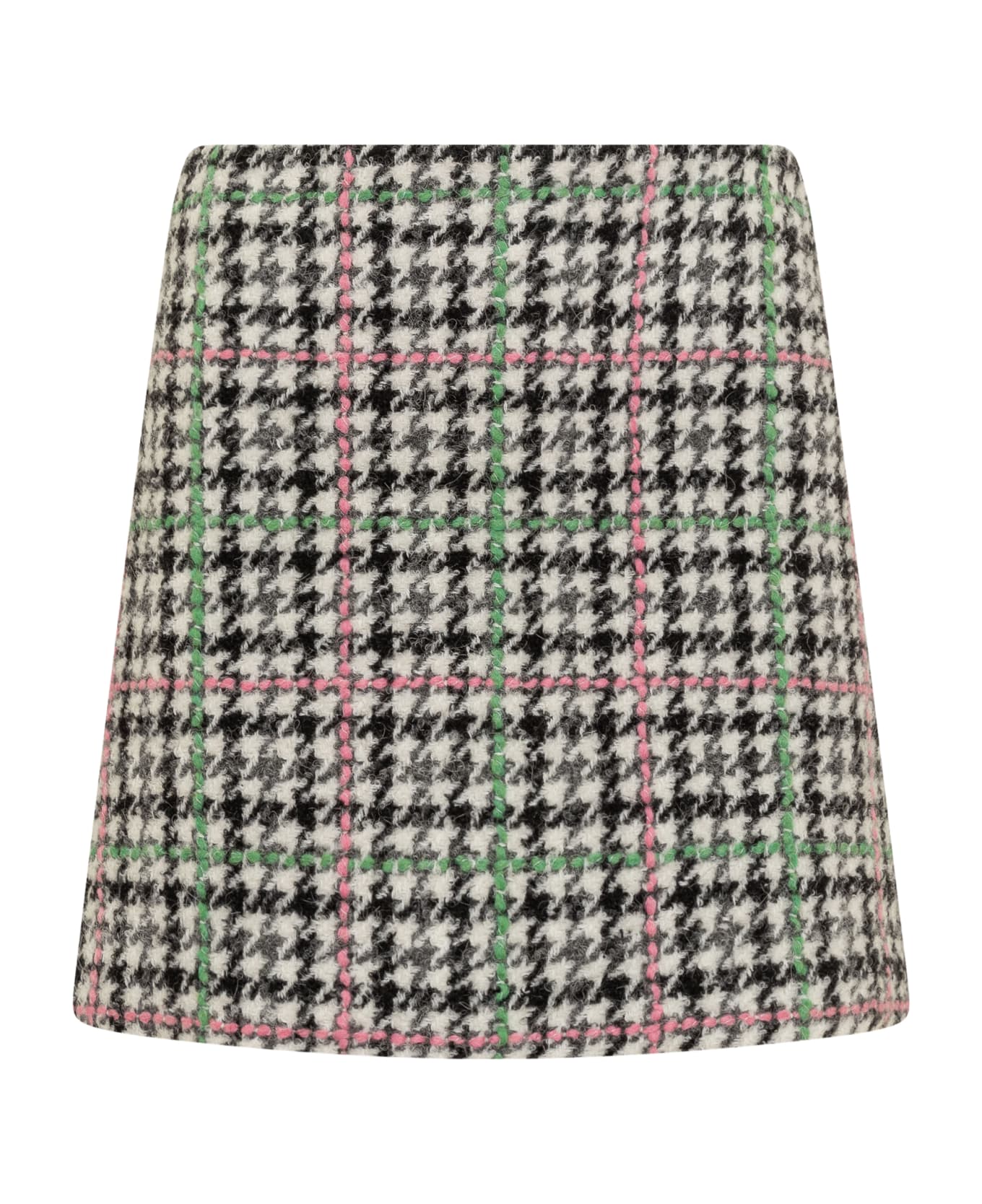 MSGM Tartan Skirt - GREY