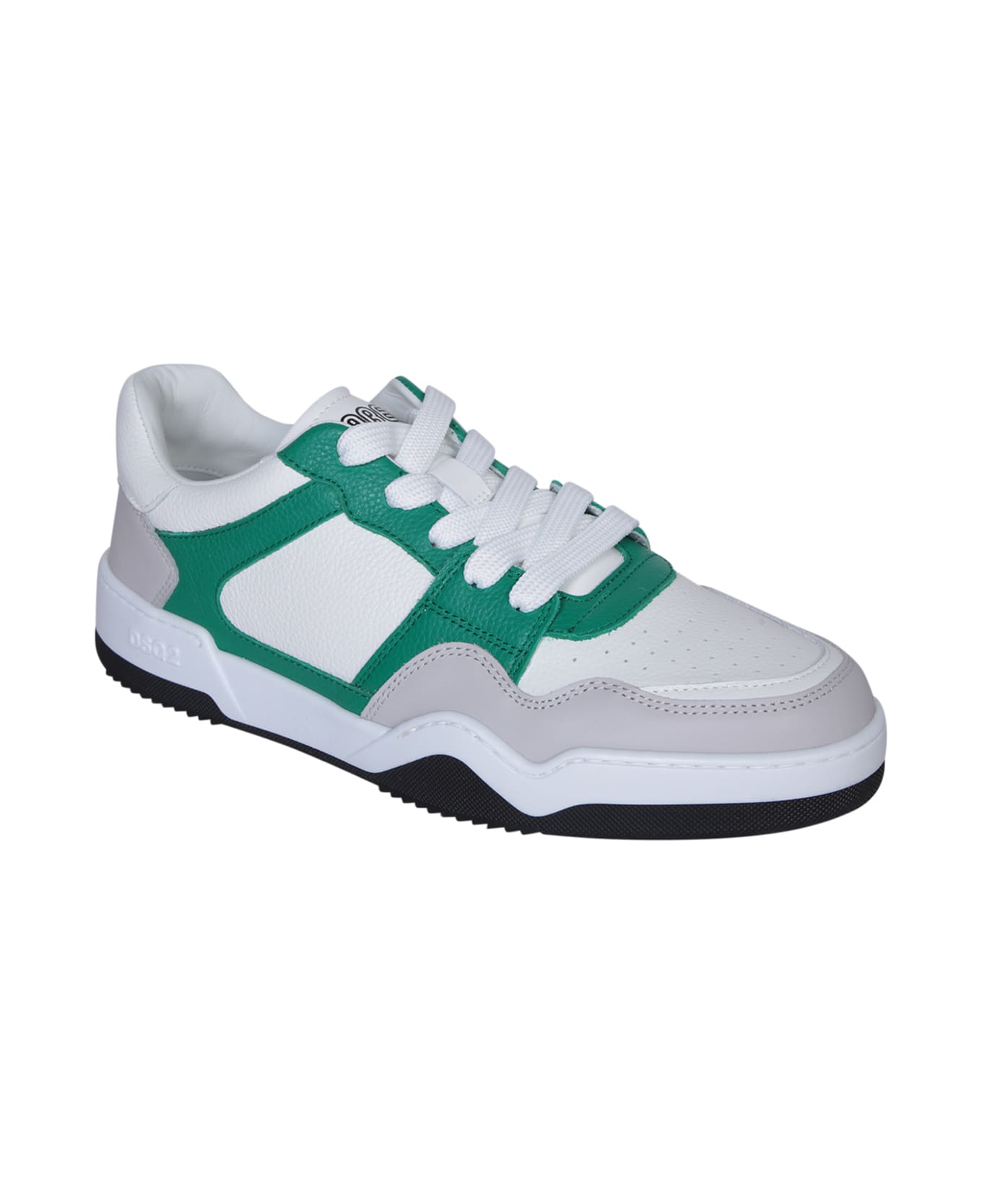 Dsquared2 Spiker White/grey/green Sneakers - White