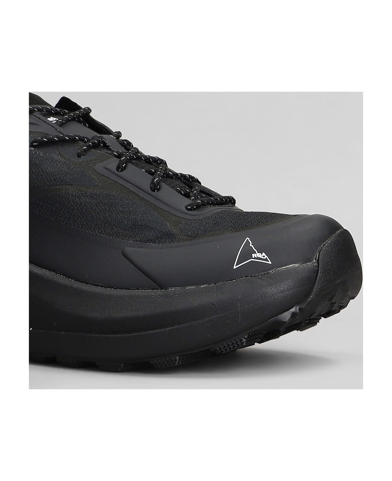 ROA Sella Sneakers In Black Fabric - black