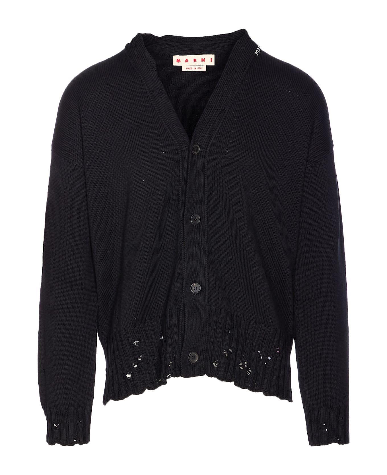 Marni Logo Cardigan - Black