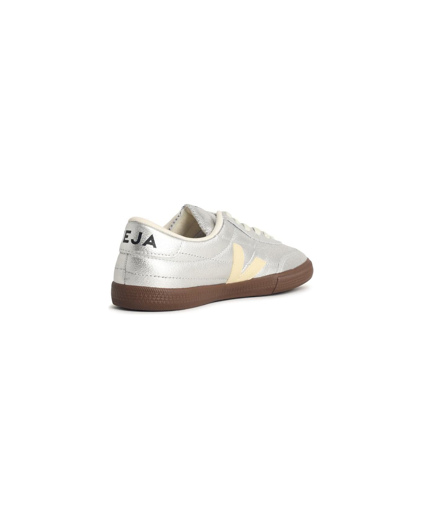 Veja 
panenka
 Silver O.t. Leather Sneakers - Silver