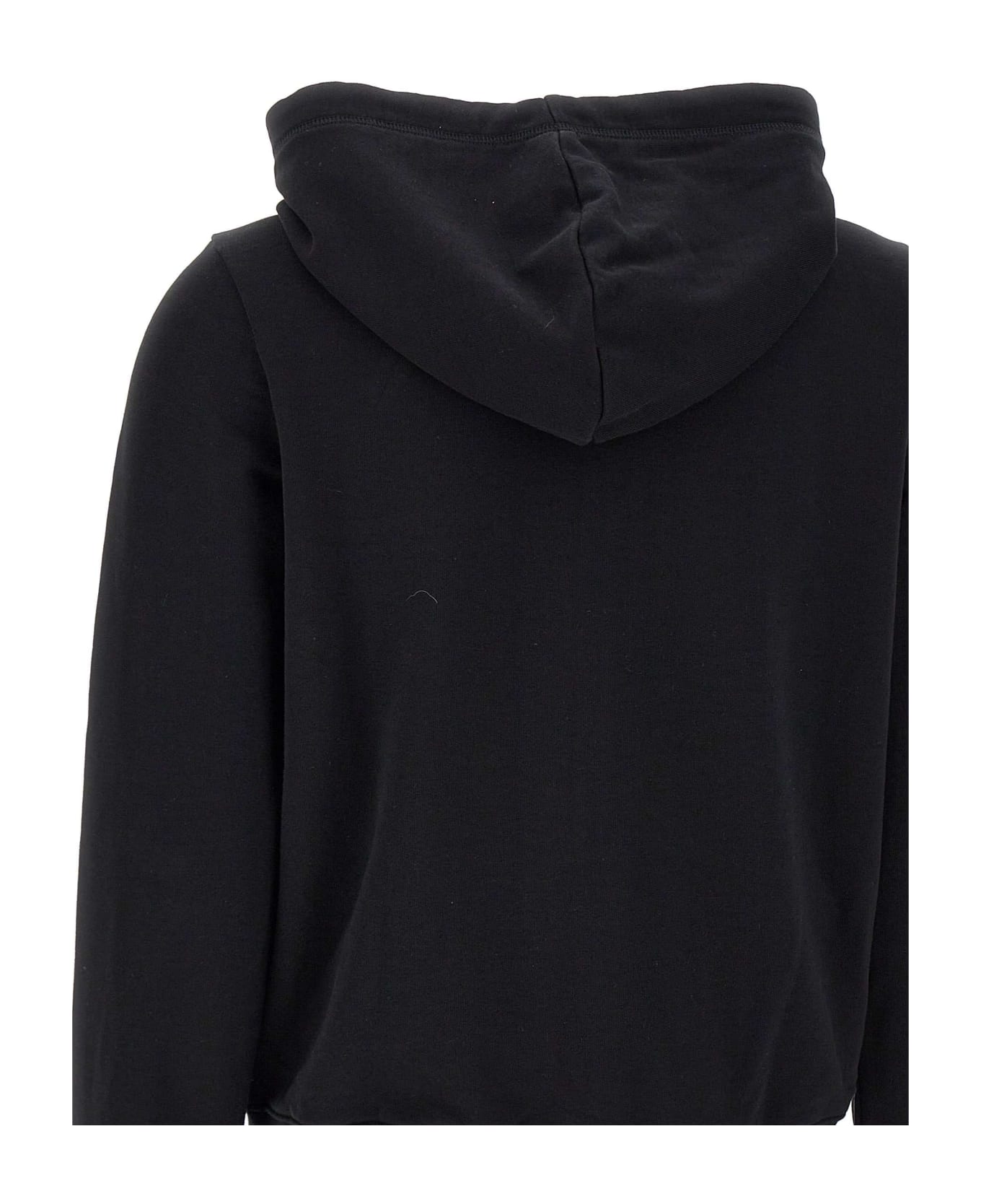 Sun 68 "hood Zip" Cotton Sweatshirt - BLACK