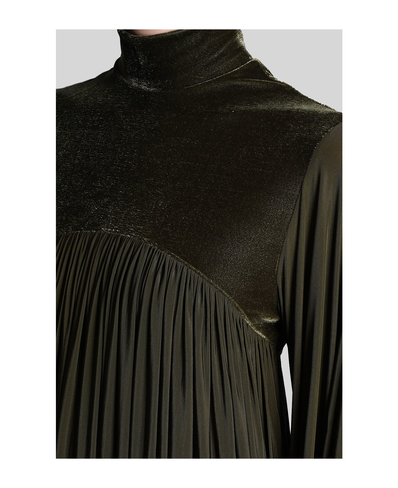 Zimmermann Mini Dress In Green Viscose - green