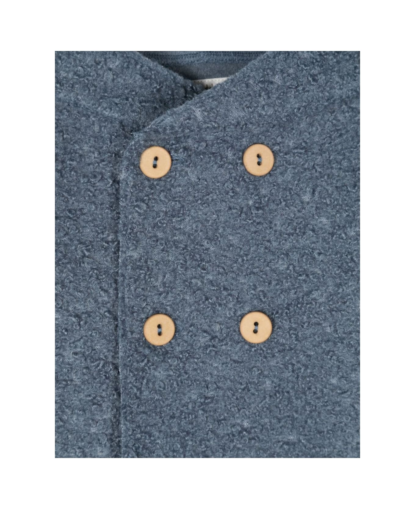 Teddy & Minou Cardigan Effetto Pecora - Blue