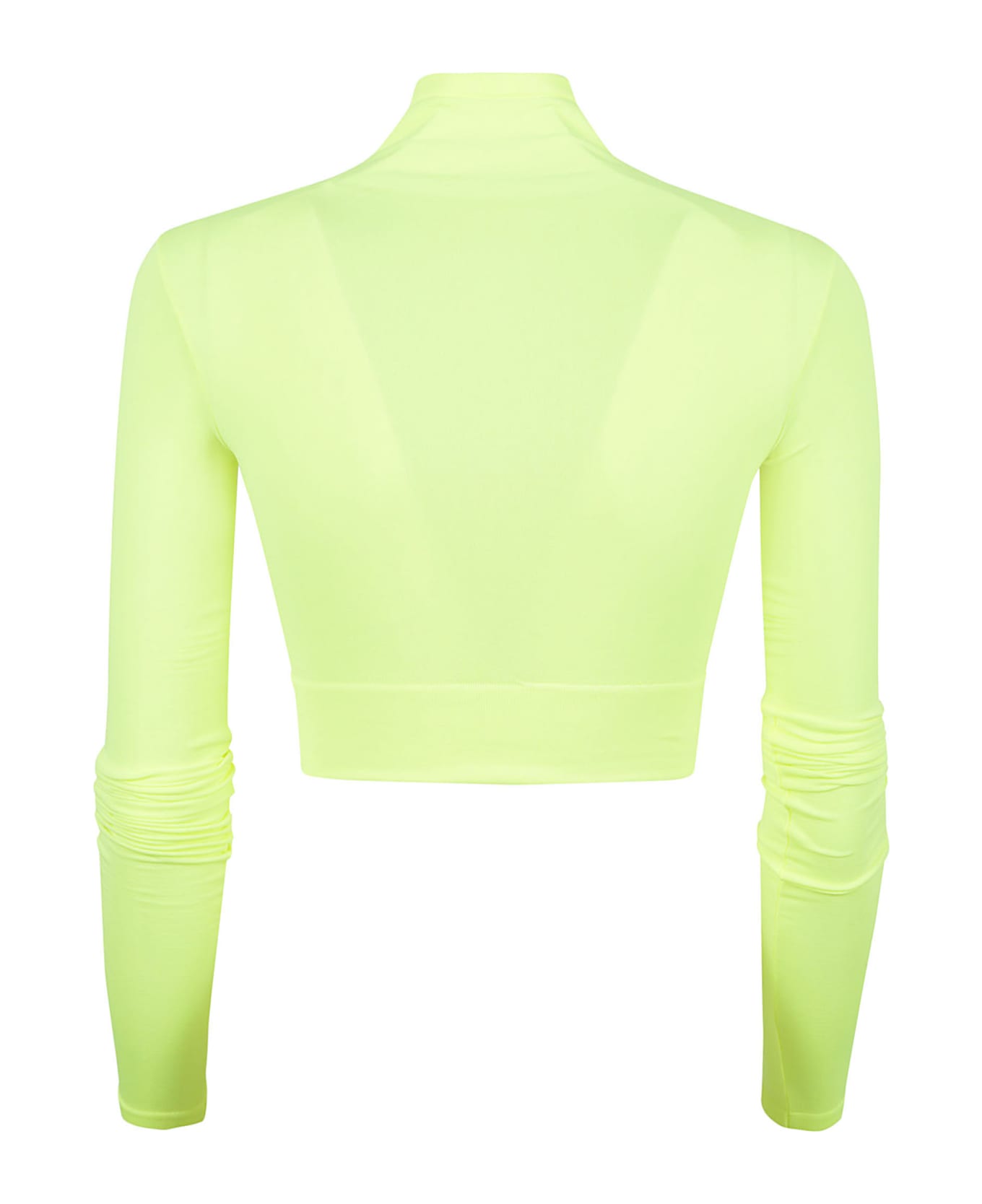 Balenciaga Cropped Turtleneck Top - Yellow