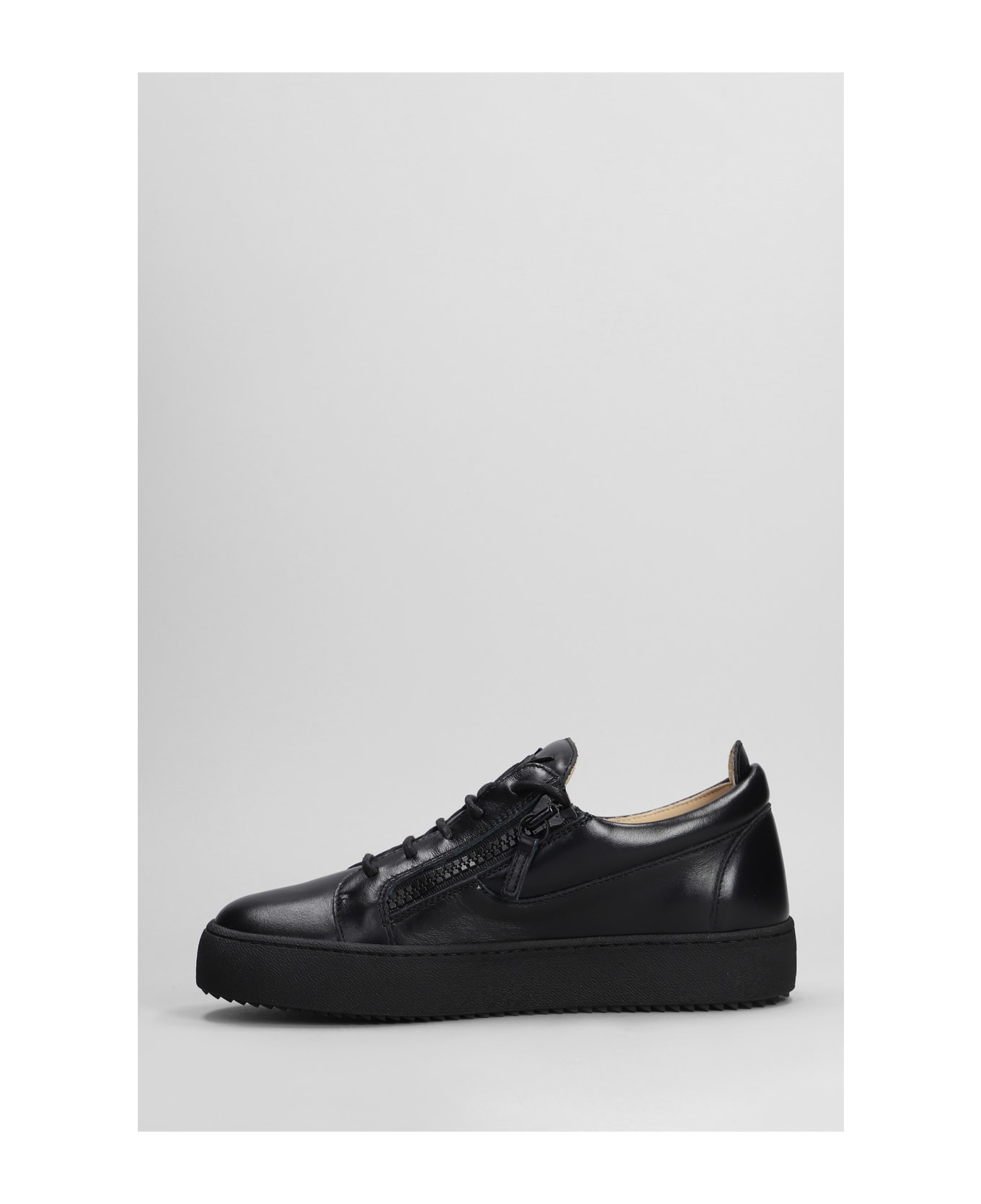 Giuseppe Zanotti Frankie Sneakers In Black Leather - black