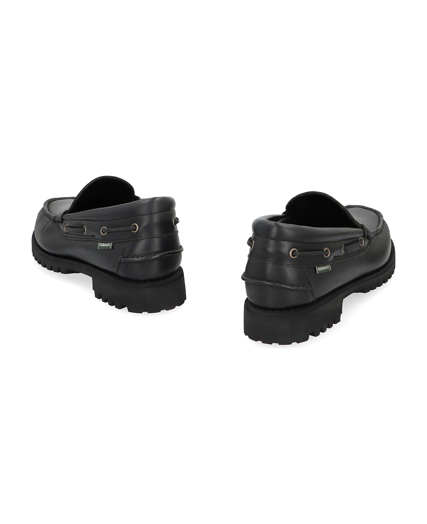 Sebago Acadia Loafers In Leather - black