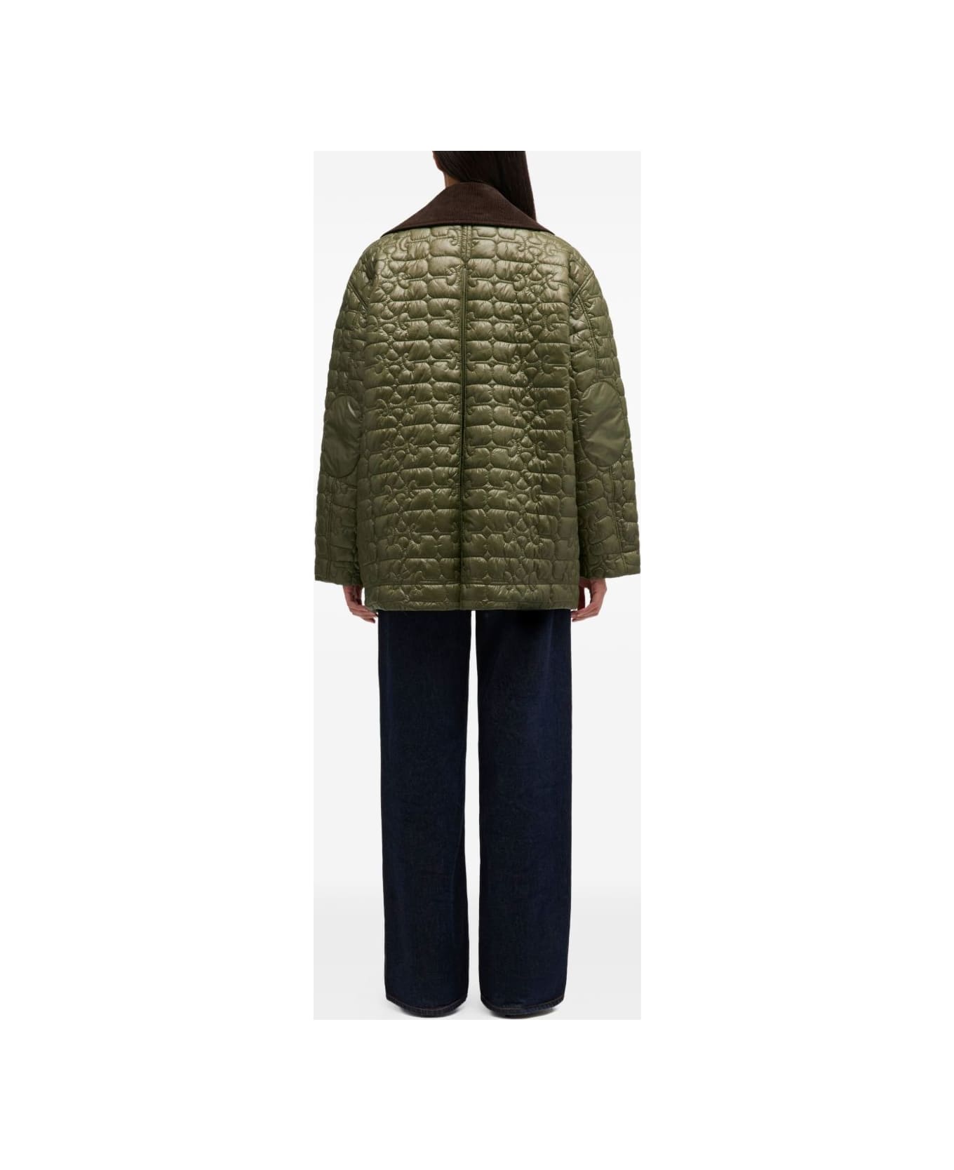 Ganni Quilted Jacket - Green