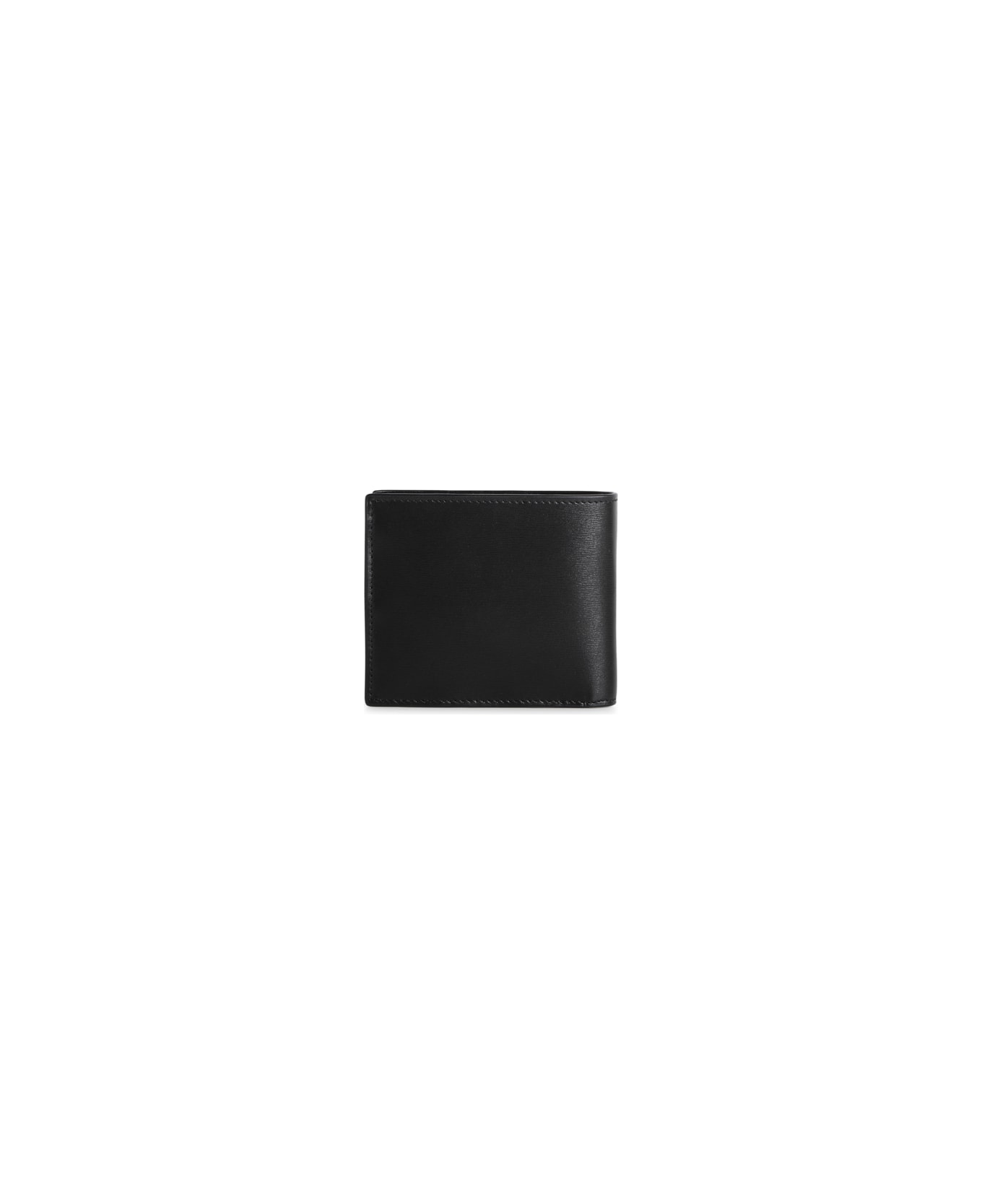 Saint Laurent Cassandre East/west Shiny Leather Wallet - Black