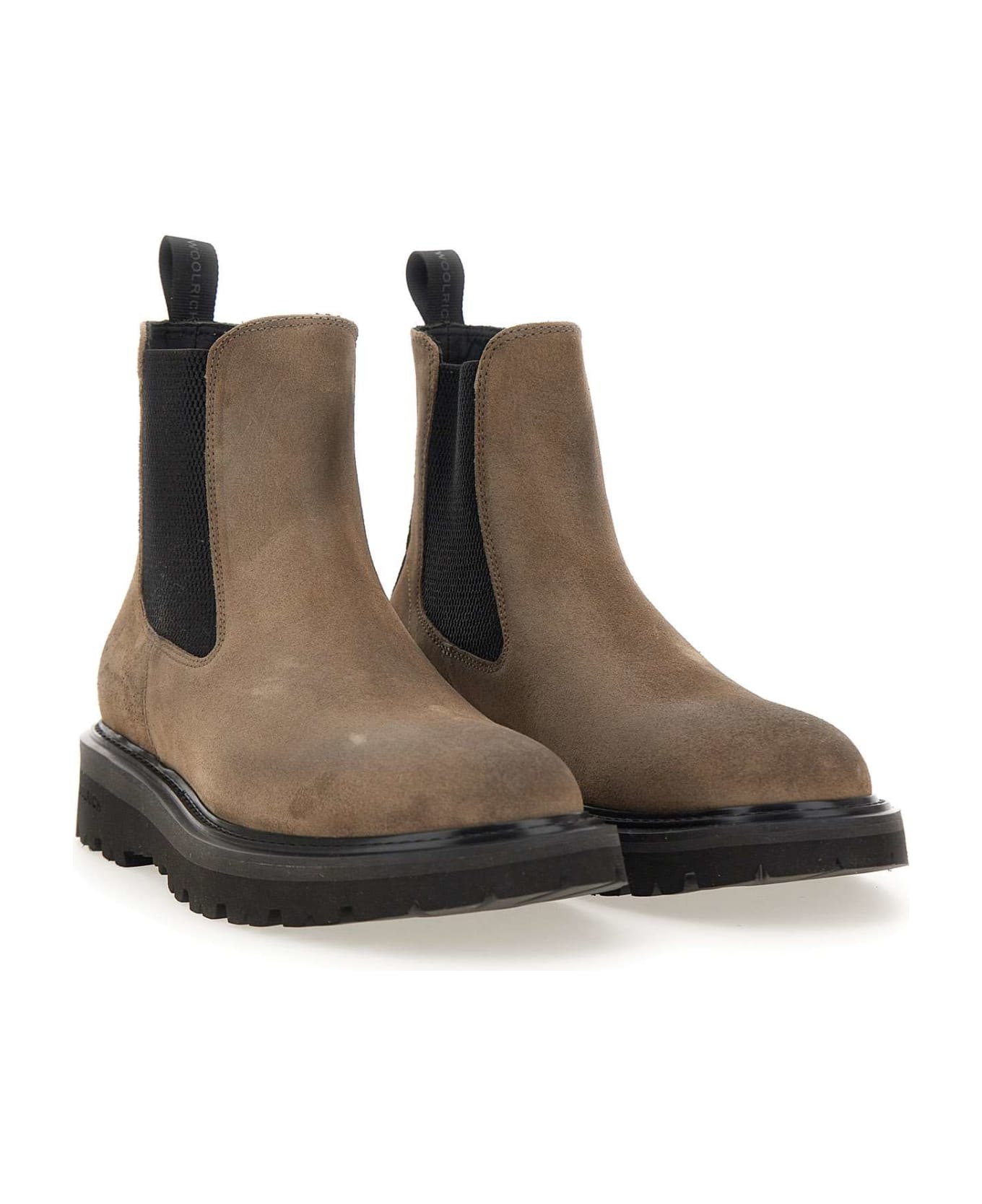 Woolrich 'chelsea New City' Leather Boots - Beige ブーツ