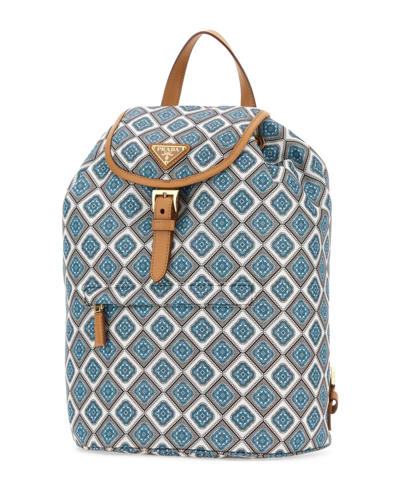 Prada Printed Re-nylon Backpack - CIELONATURALE バックパック