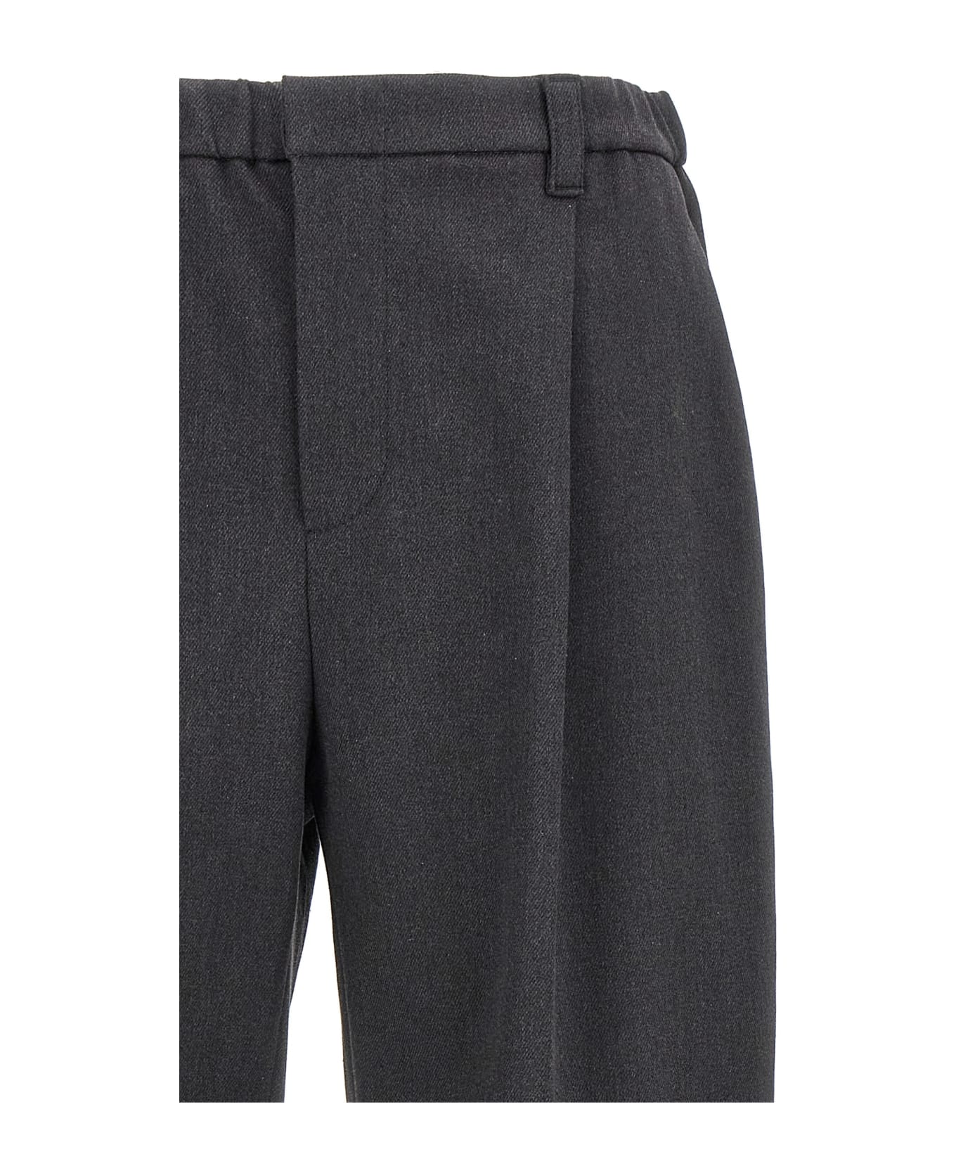 Brunello Cucinelli Cotton Trousers - Gray