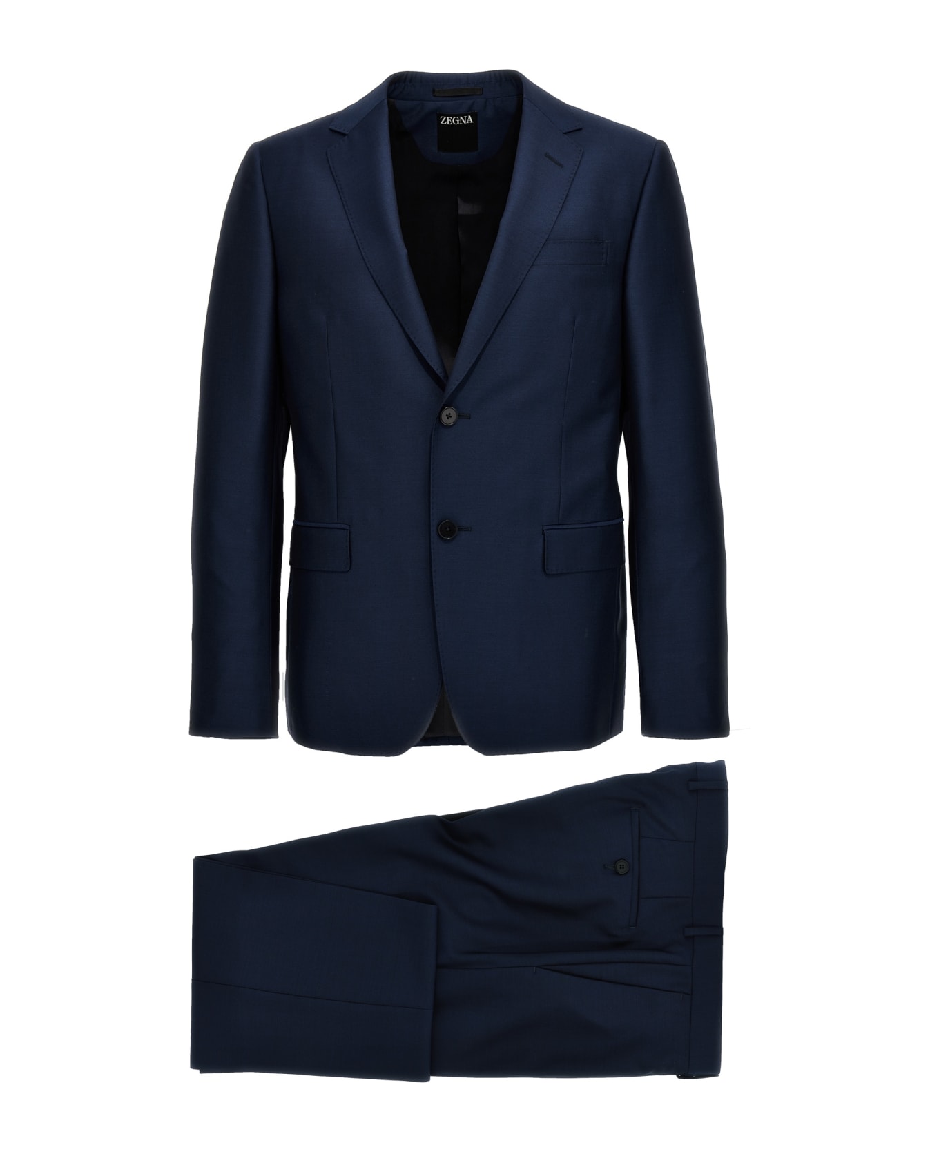 Zegna Wool And Mohair Dress - Blue