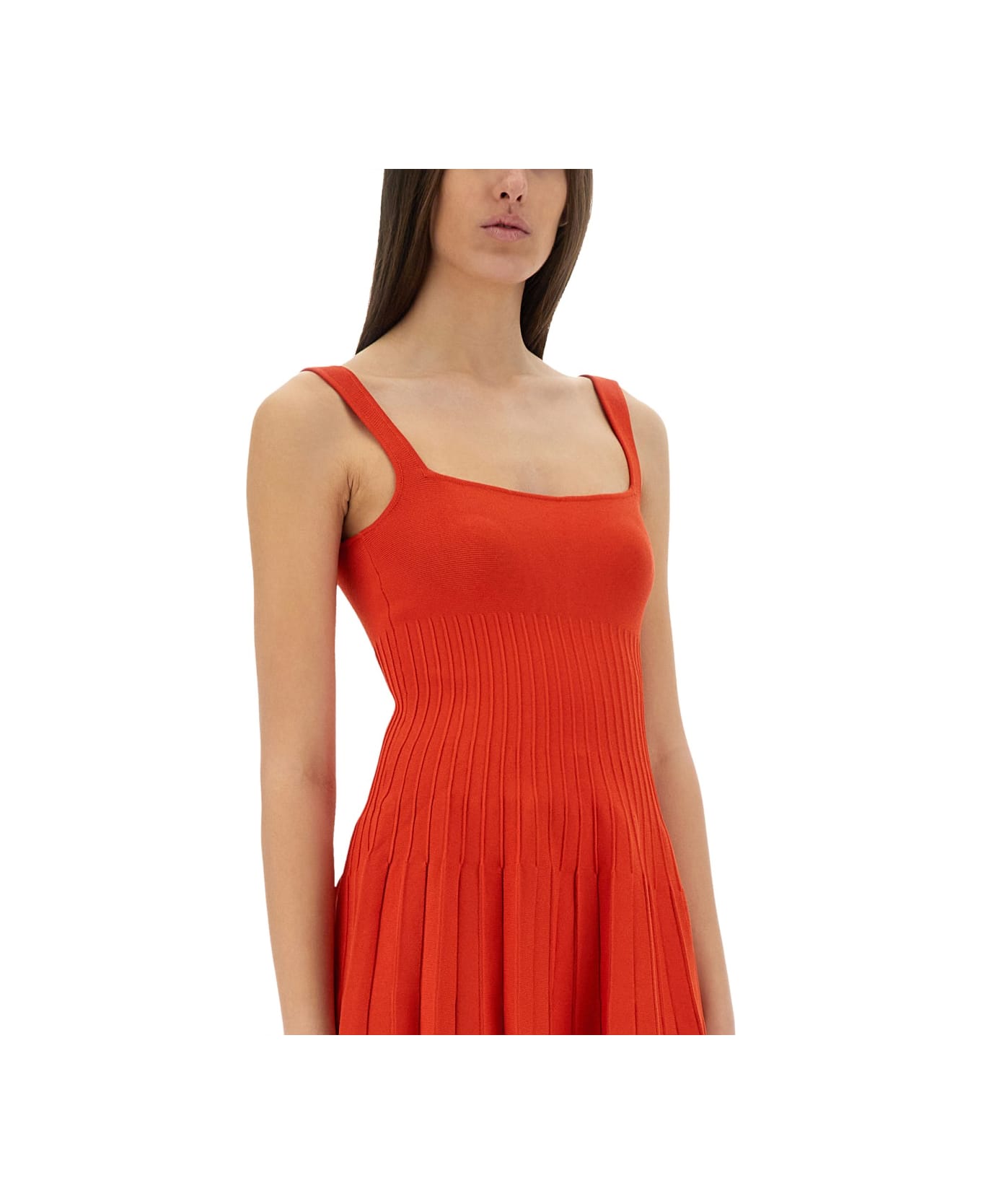 STAUD "ellison" Short Dress - RED