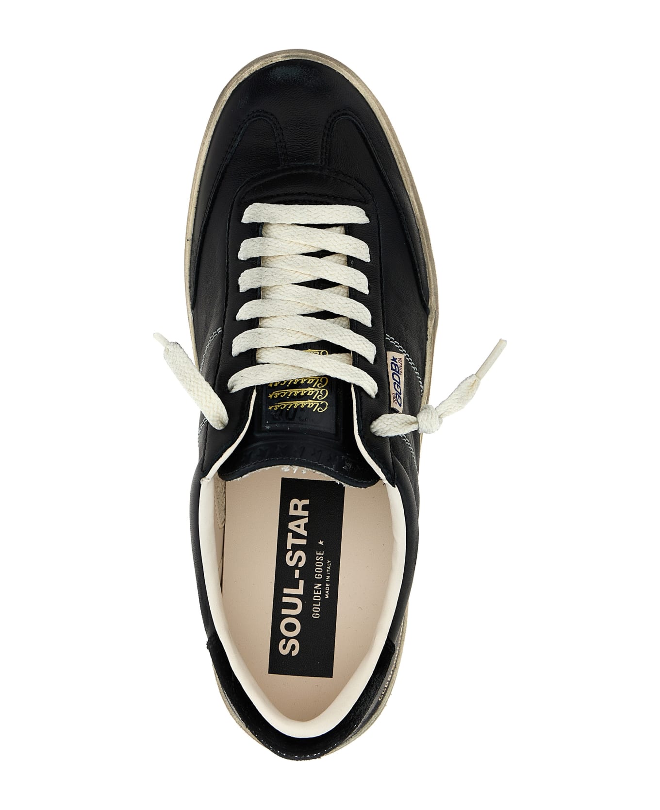 Golden Goose 'soul Star' Sneakers - White/Black