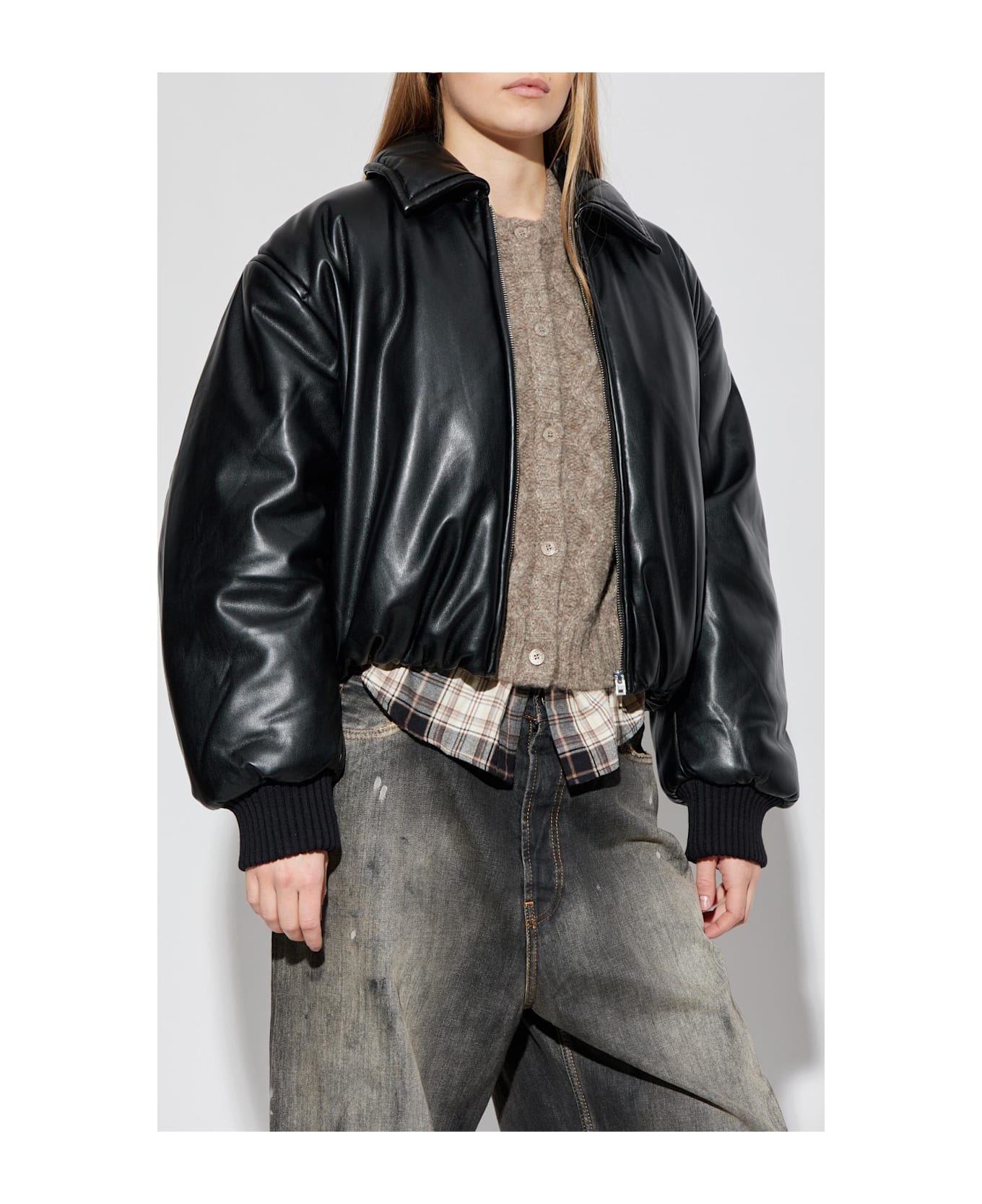 Acne Studios Faux Leather Jacket - Black