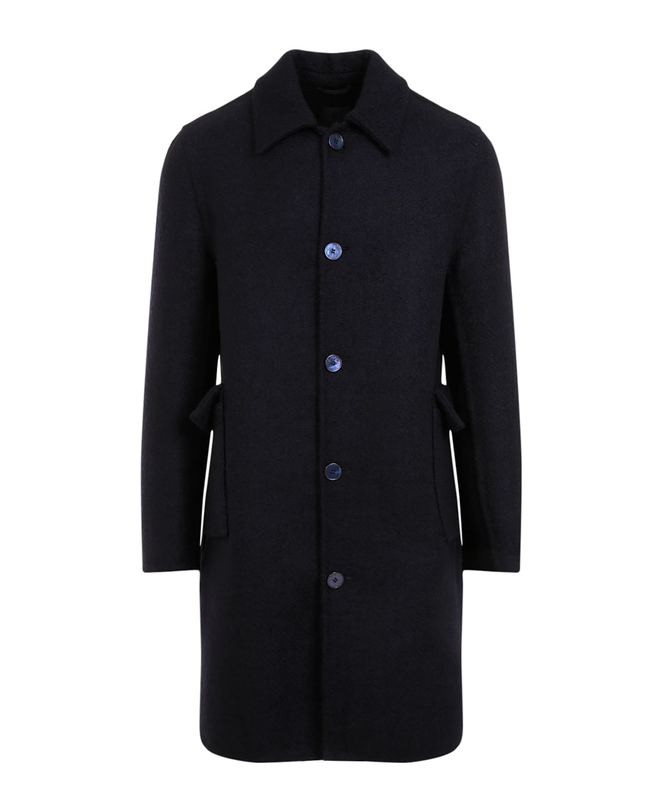 Givenchy Virgin Wool Coat - Night Blue