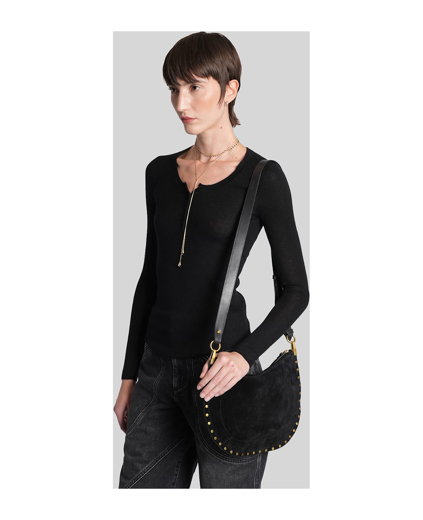 Isabel Marant Idite In Black Cashmere - black