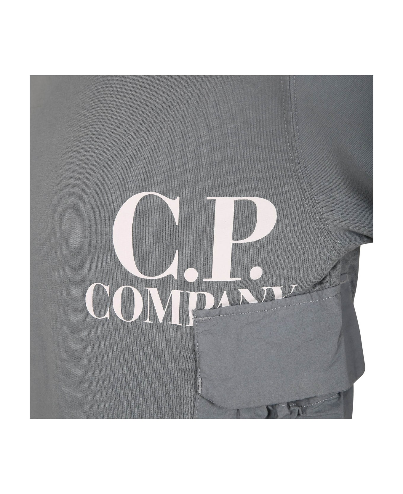 C.P. Company Undersixteen Gray Sweatshirt For Boy With Logo - Grey