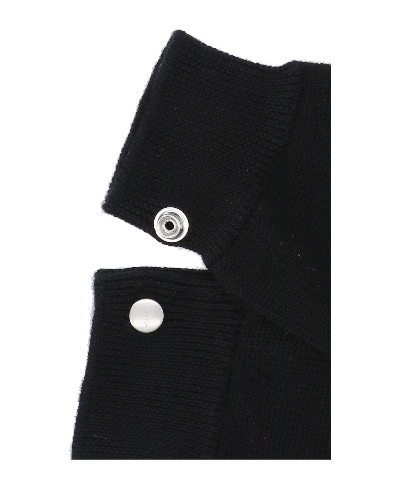 Rick Owens 
fingerless
 Cashmere Gloves - Black  