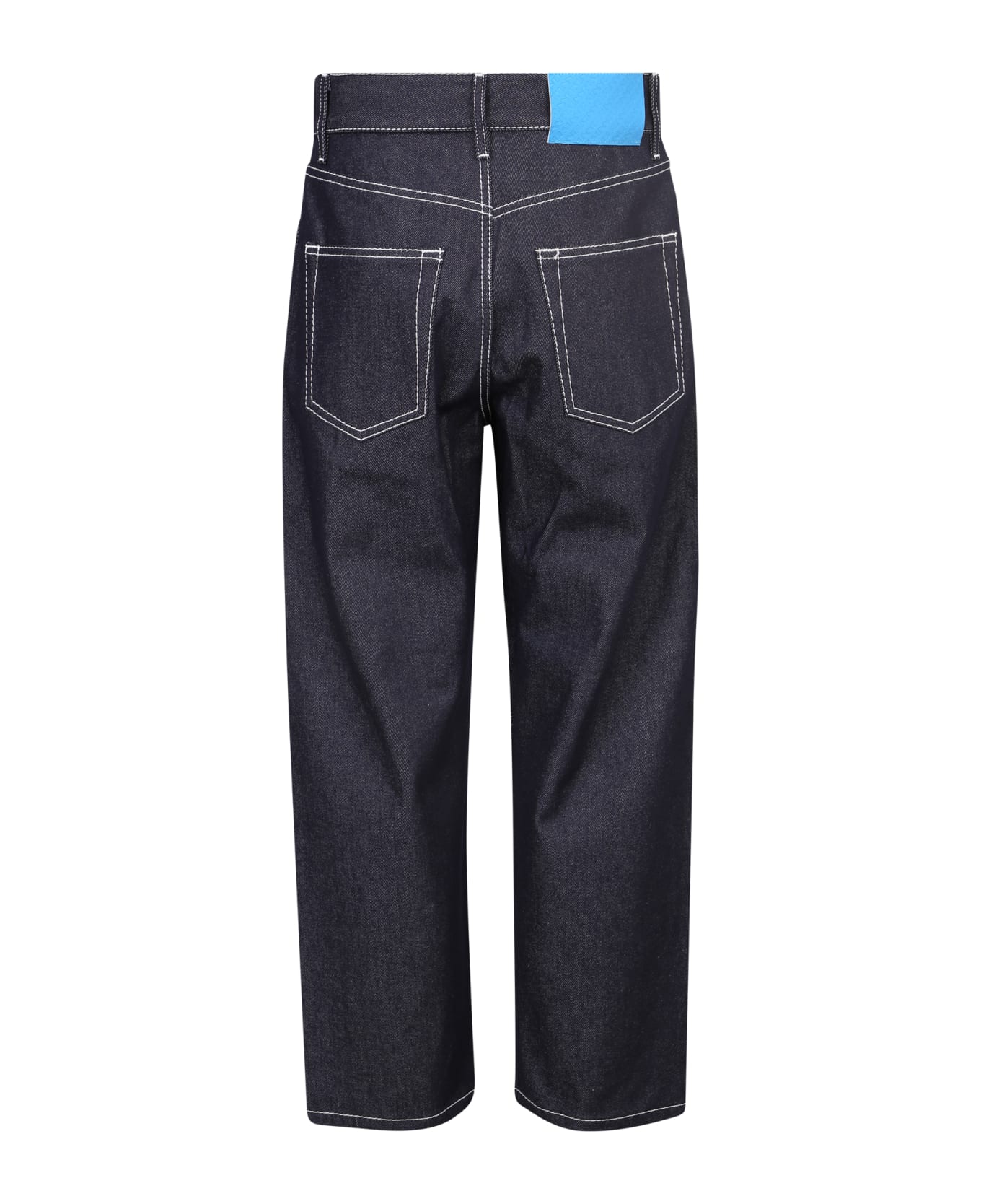 Sunnei Contrast Stitching Denim Jeans - Blue デニム