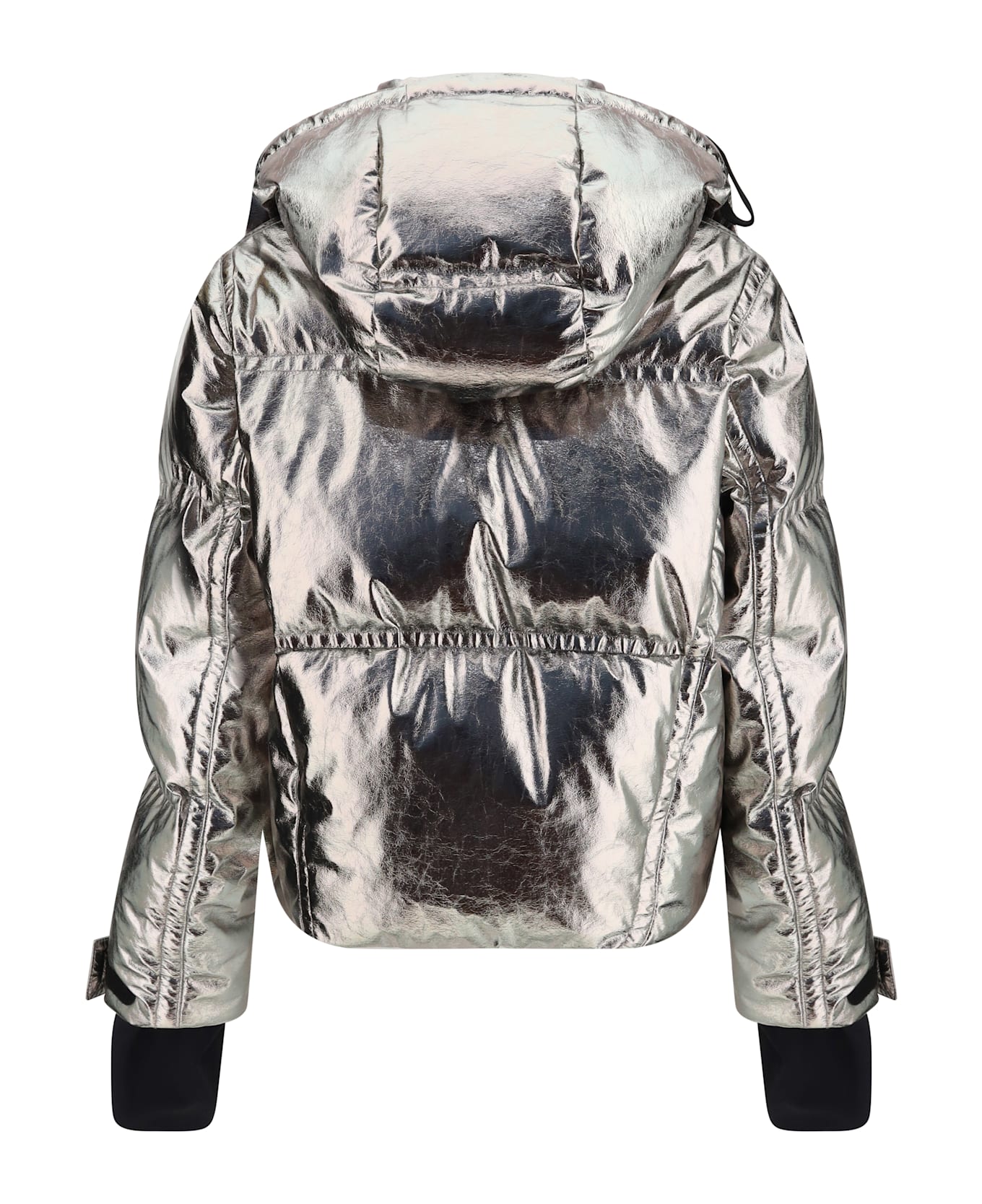 Moncler Grenoble Calaque Metallic Hooded Down Ski Jacket