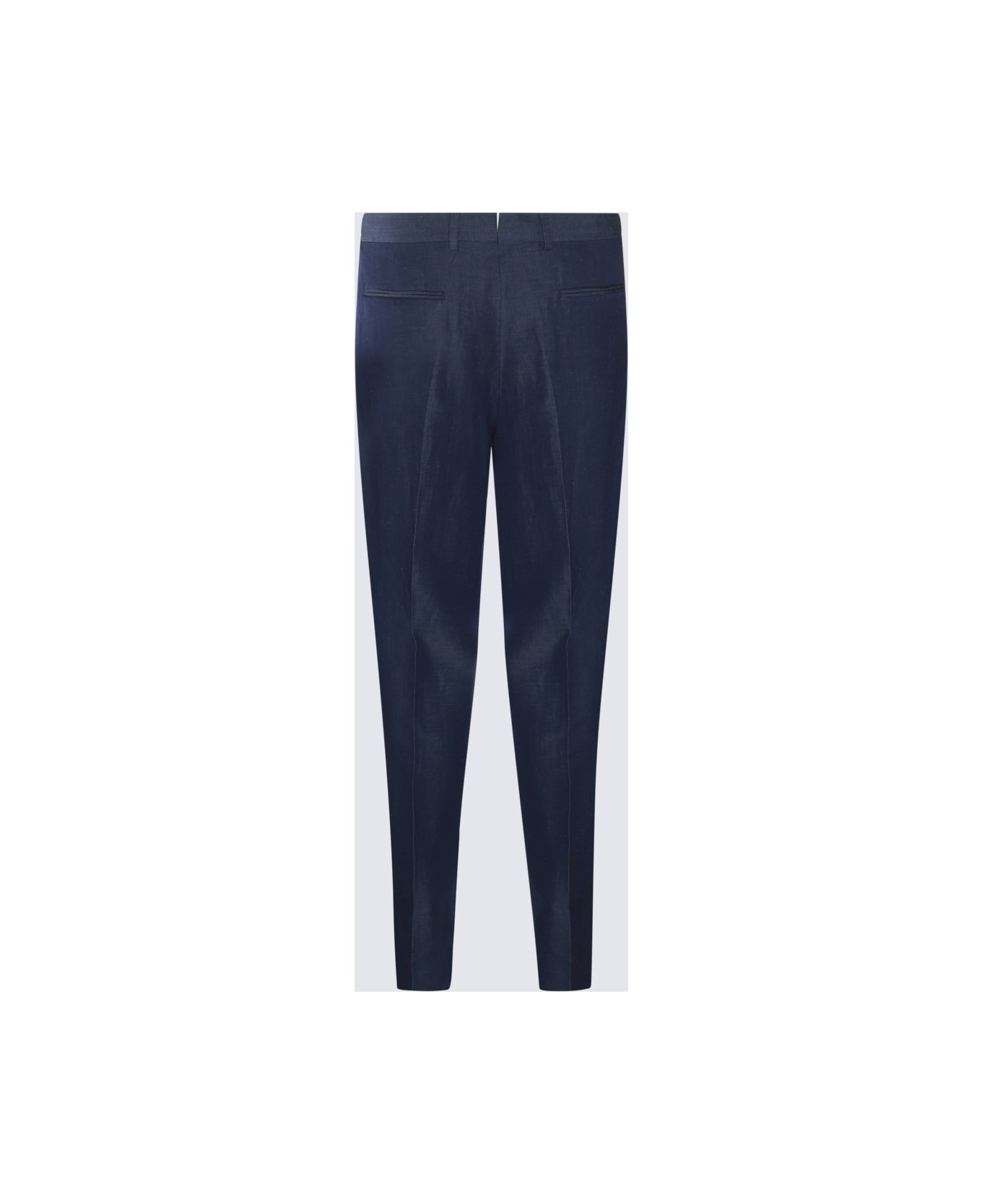 Zegna Blue Cotton Pants - Blue