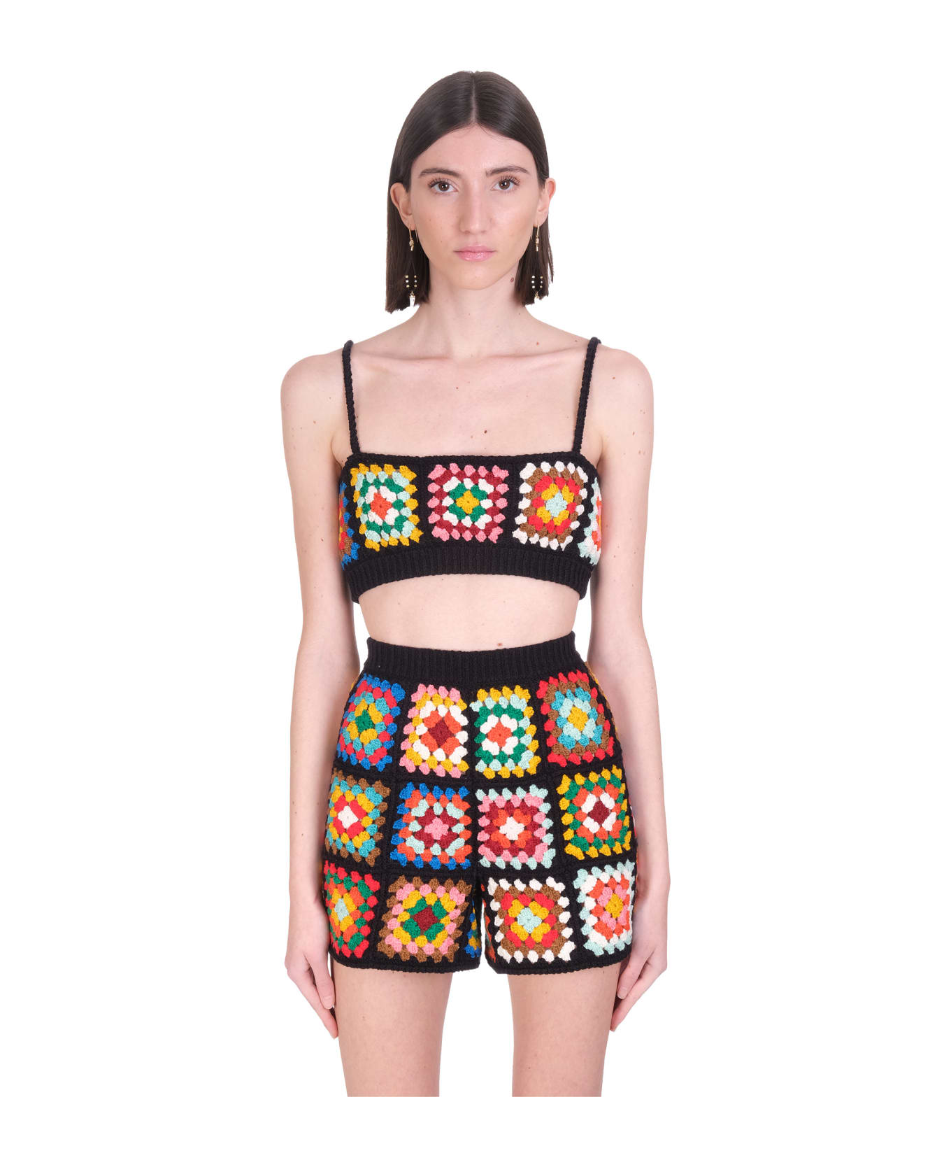 Alanui Topwear In Black Cotton - black