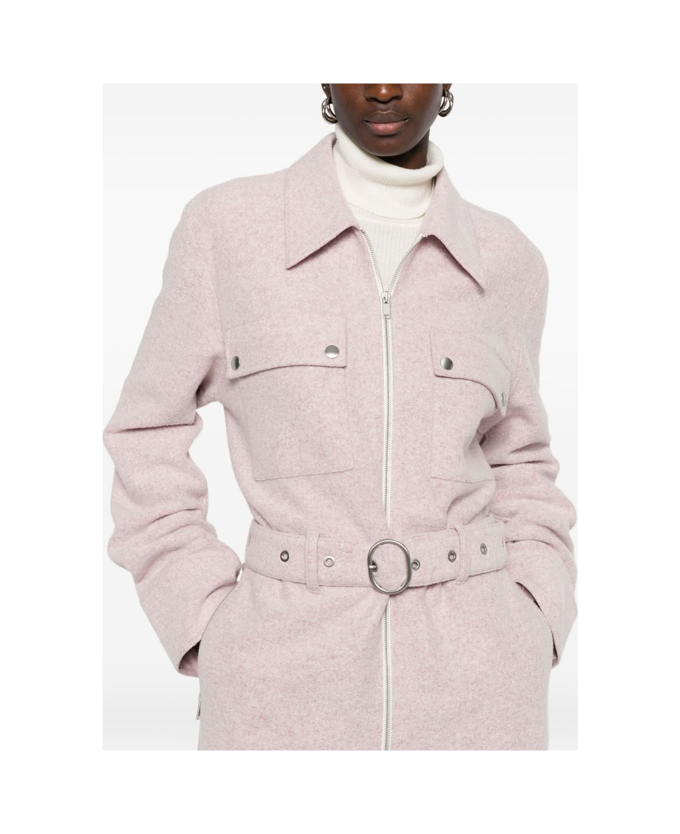 Jil Sander Wool Blend Jumpsuit - Powder